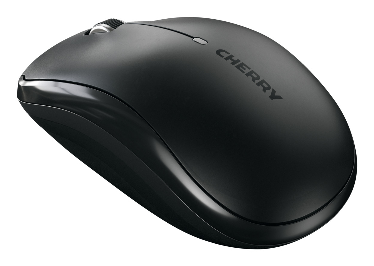Cherry MW 2200 - Maus - ergonomisch - rechts- und linkshändig - optisch - 3 Tasten - kabellos - 2.4