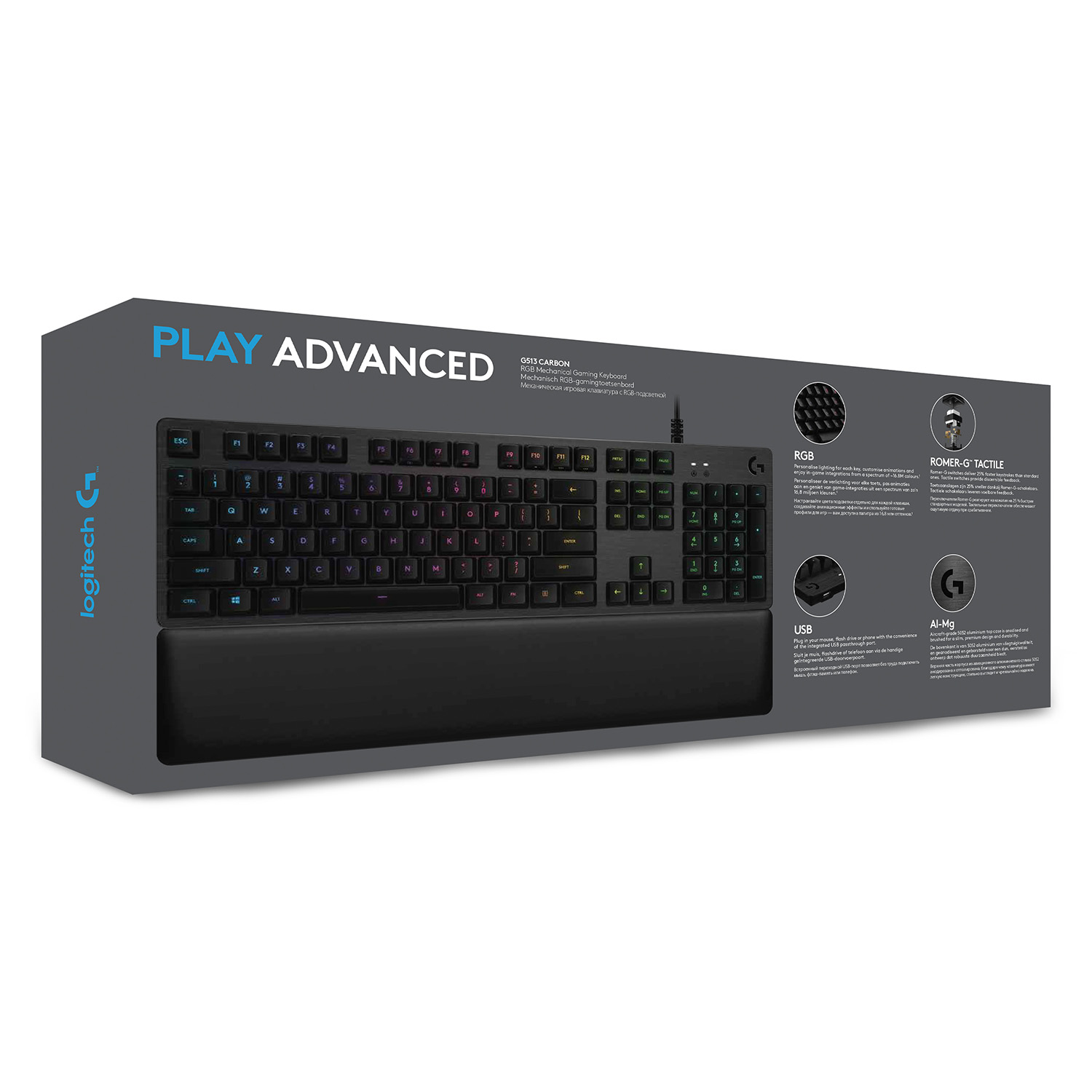 Logitech Gaming G513 - Tastatur - Hintergrundbeleuchtung