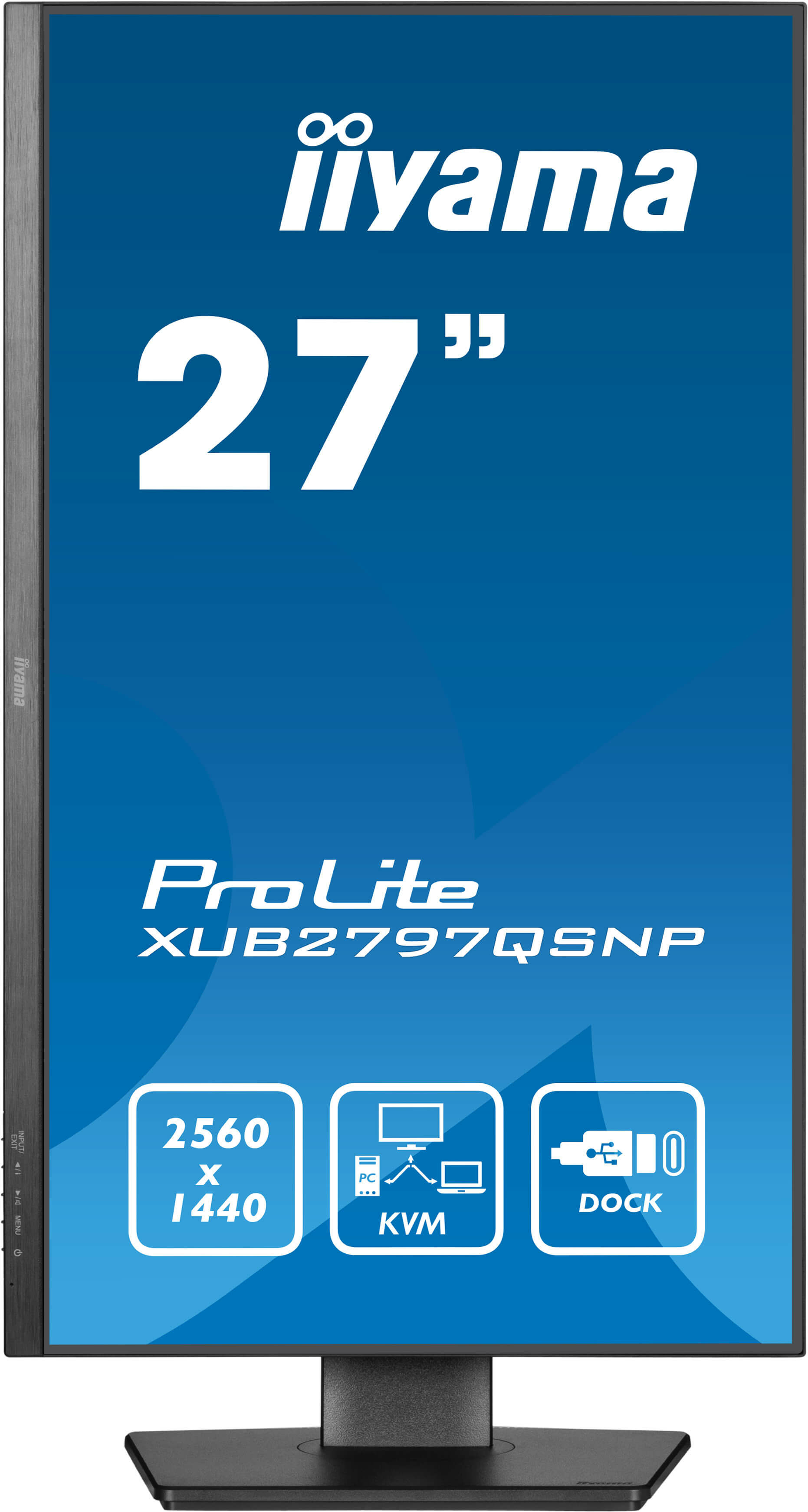 iiyama ProLite XUB2797QSNP-B1 Monitor 68.5cm (27") WQHD, IPS, 1ms, HDMI, Displayport, USB-C