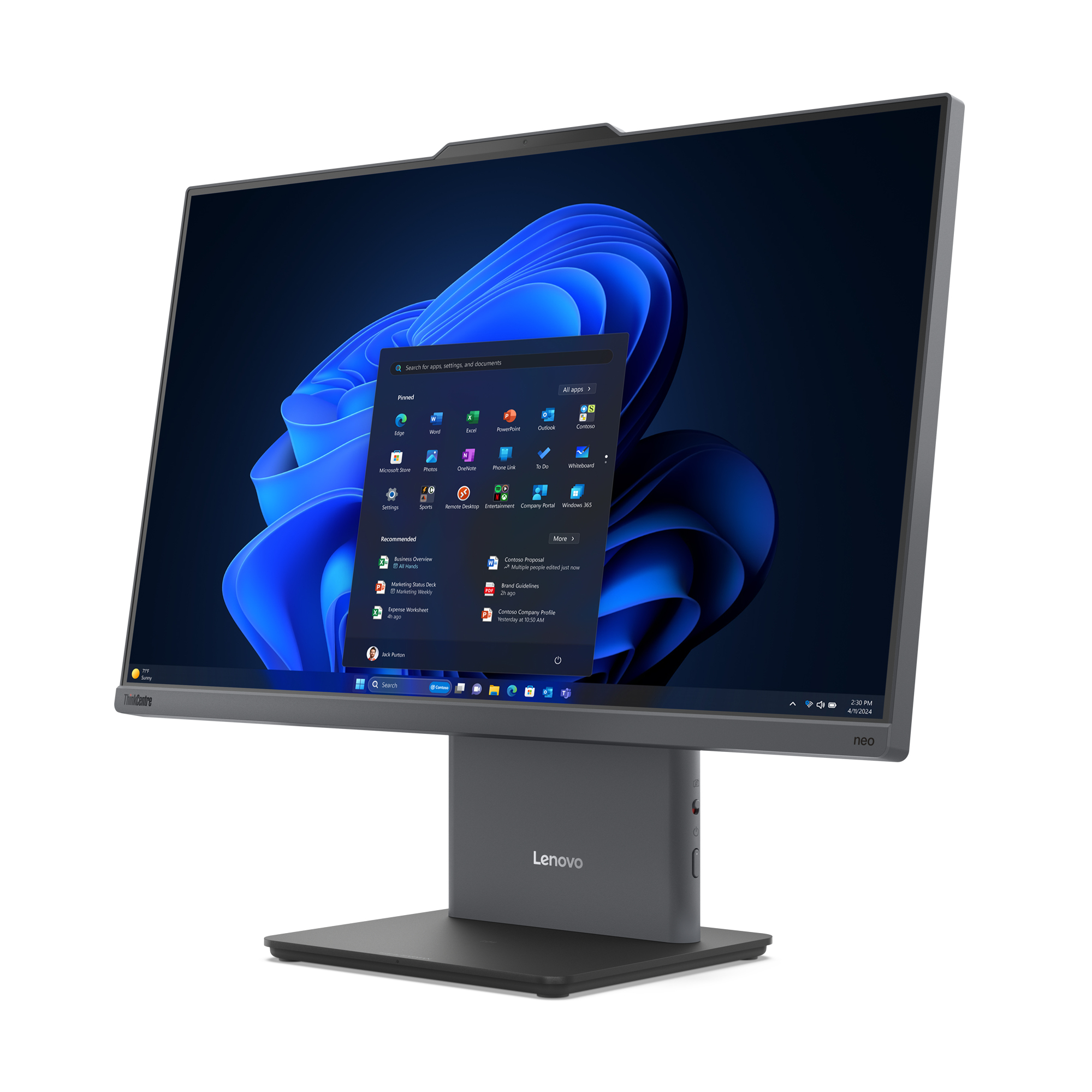 Lenovo ThinkCentre neo 50a 24 G5 - All-in-One, 23,8'' FHD, Core i5-13420H, 16GB RAM, 512GB SSD, W11P