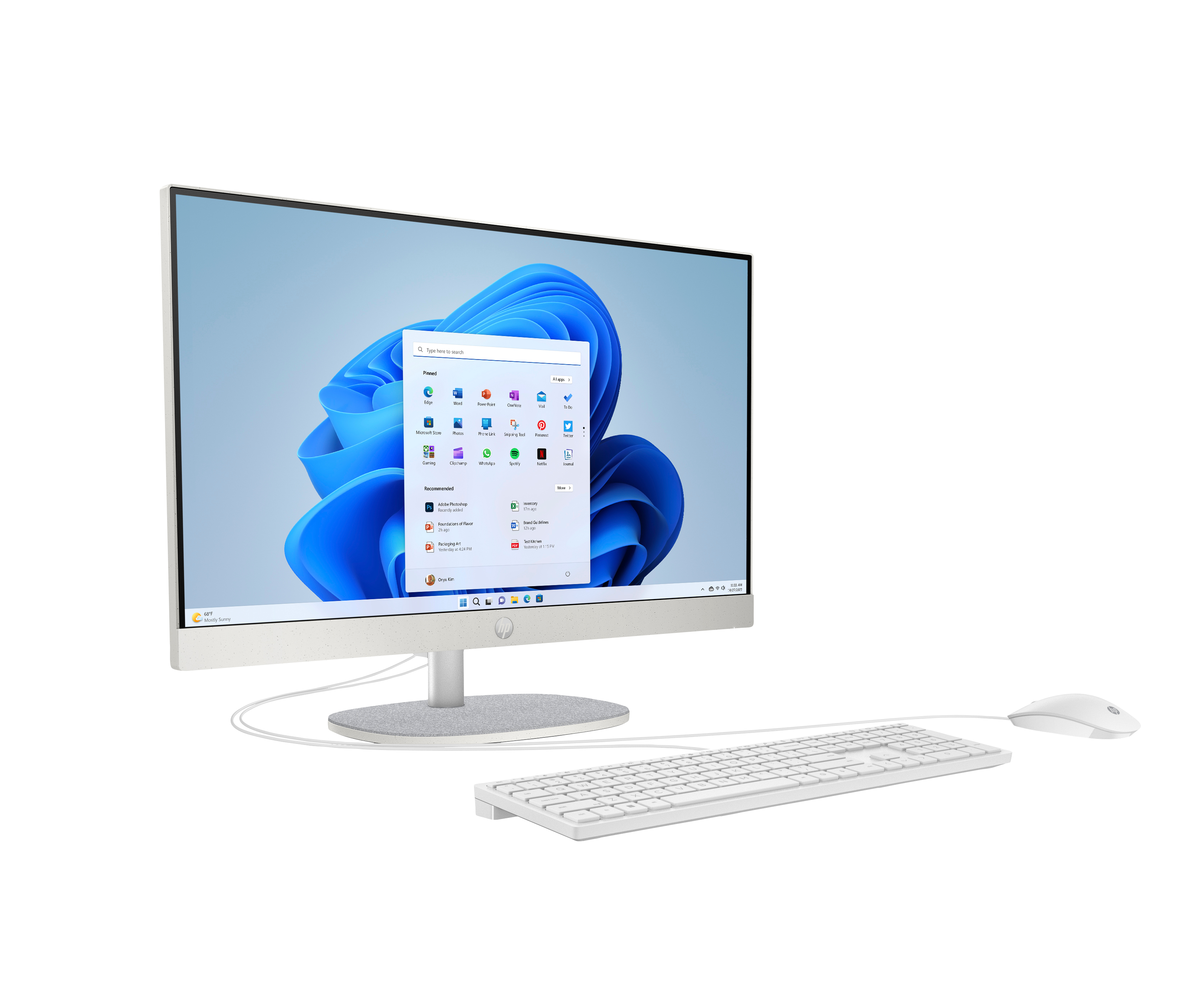 HP 24-cr0112ng - All-in-One (Komplettlösung) - Celeron N100 - RAM 8 GB - SSD 512 GB - NVMe - UHD Gra