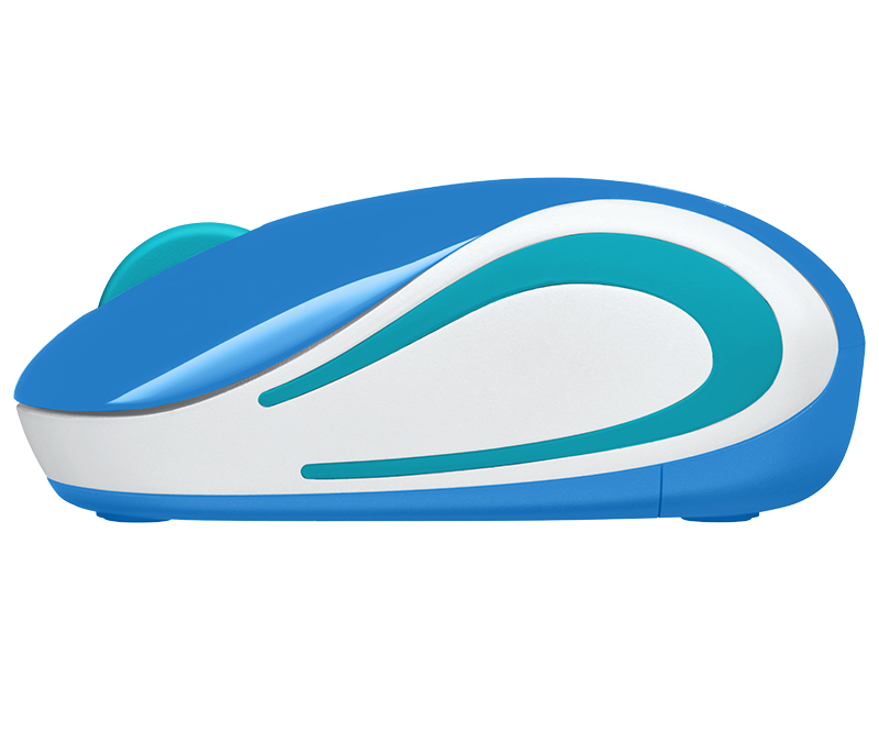 Logitech M187 Wireless Mini Mouse Blue, USB