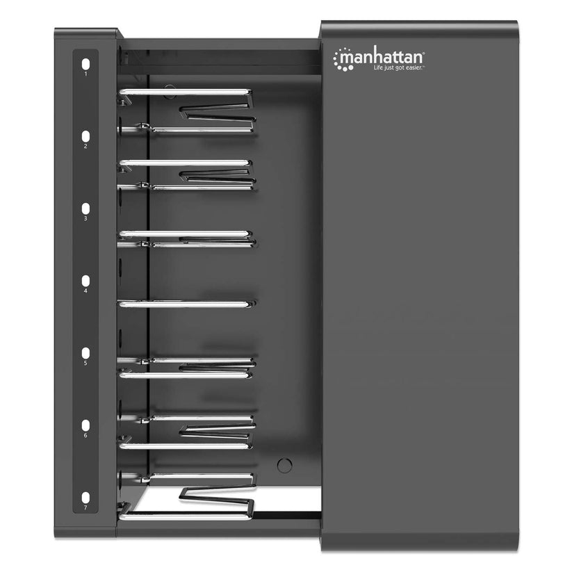 Manhattan Schrankeinheit (nur Laden) - für 7 tablets / notebooks - USB-C, 65 W per port - verriegelb