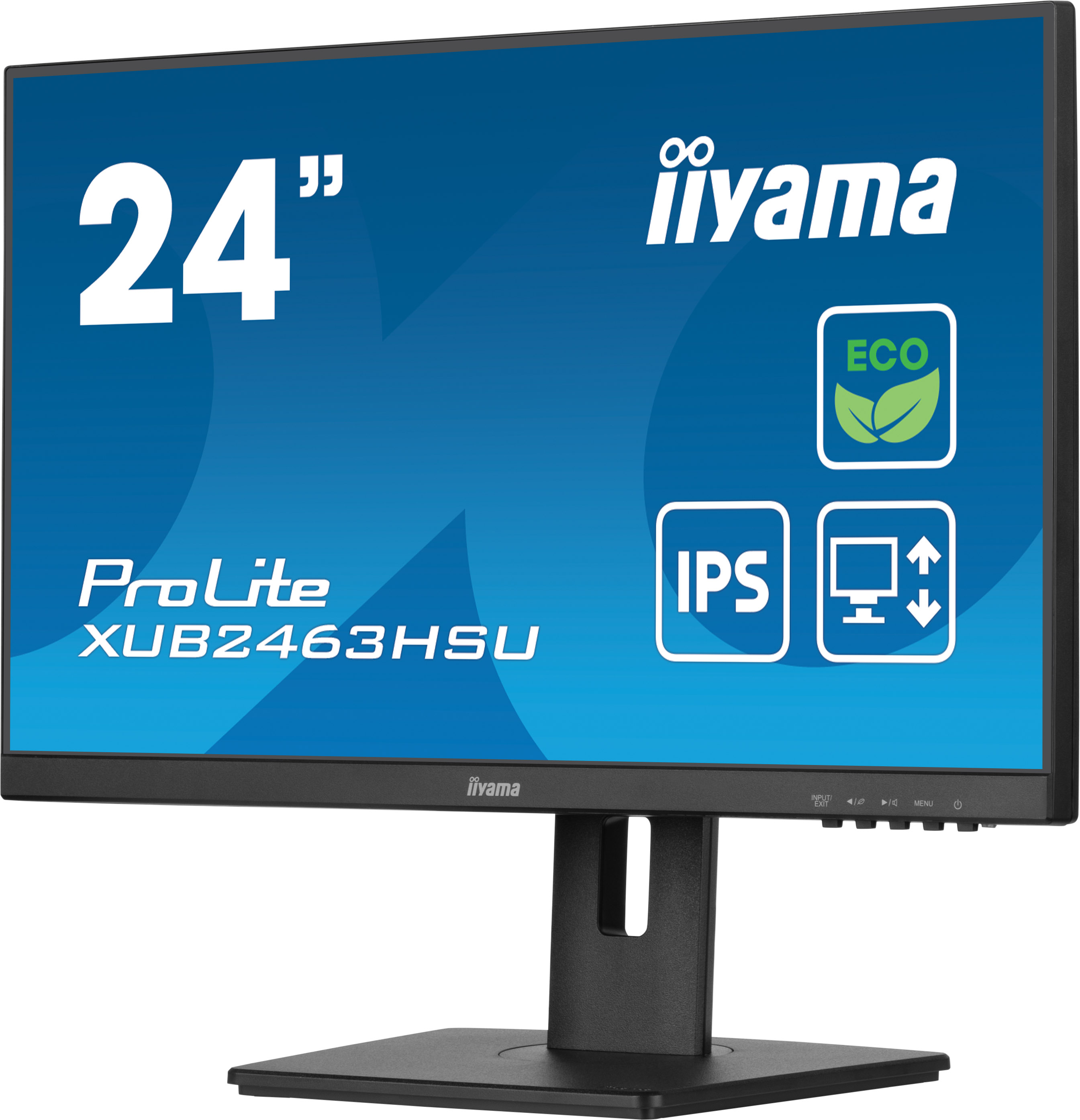 iiyama ProLite XUB2463HSU-B1 Monitor 60.5cm (23.8") Full HD, IPS, 3ms, HDMI, Displayport, USB