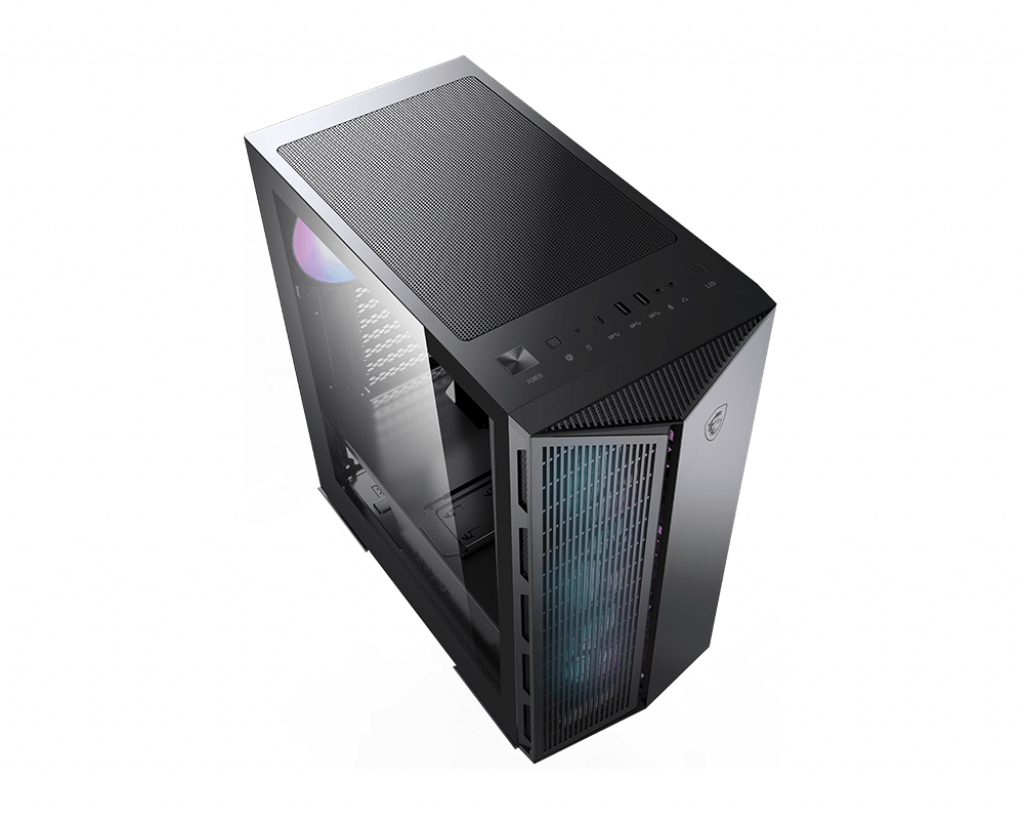 MSI MPG GUNGNIR 111R, Midi Tower, PC, Schwarz, ATX, micro ATX, Mini-ITX, Gaming, 17 cm