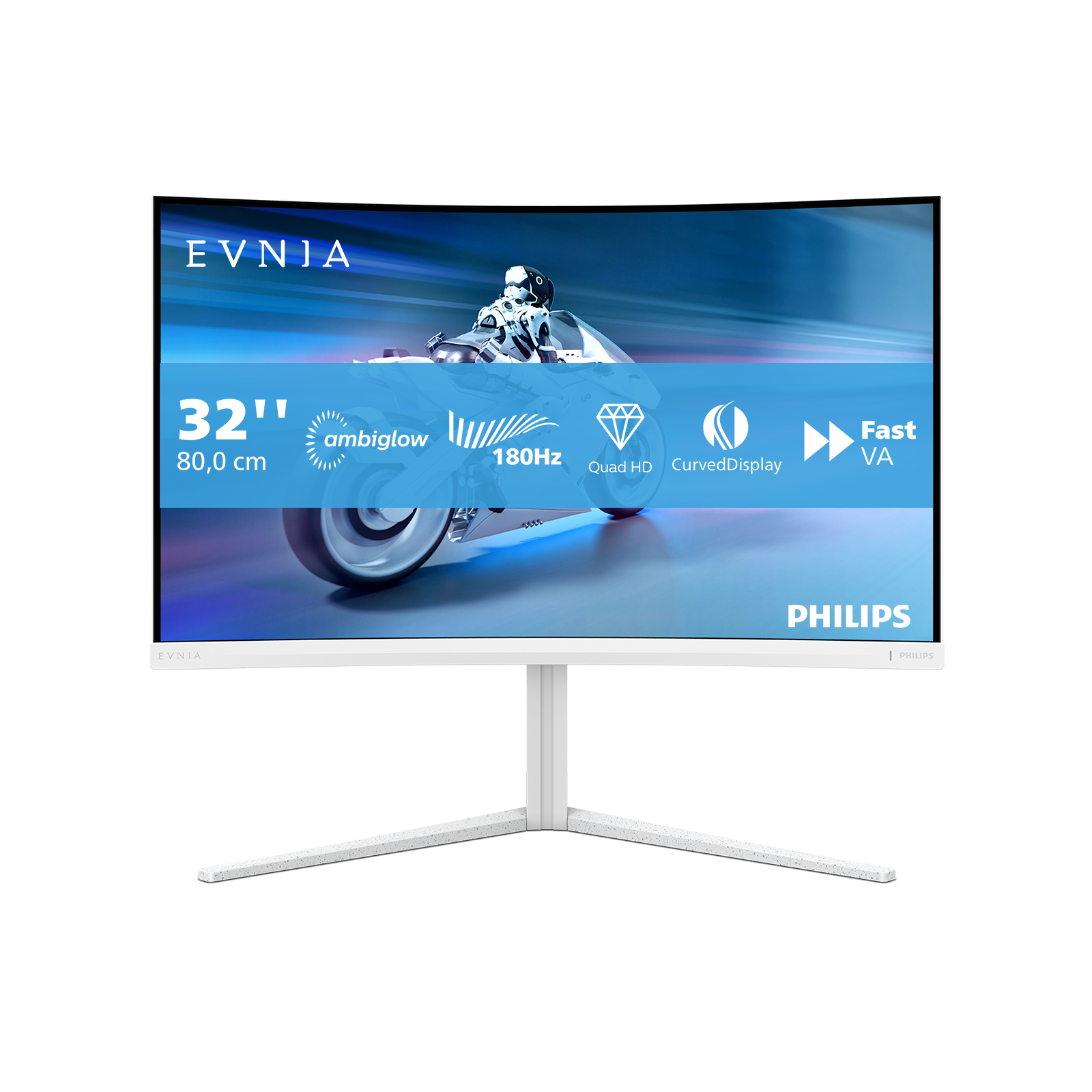 Philips Evnia 5000 Series 32M2C5501 Curved-Monitor 80cm (31.5") WQHD, VA, 1ms, HDMI, Displayport