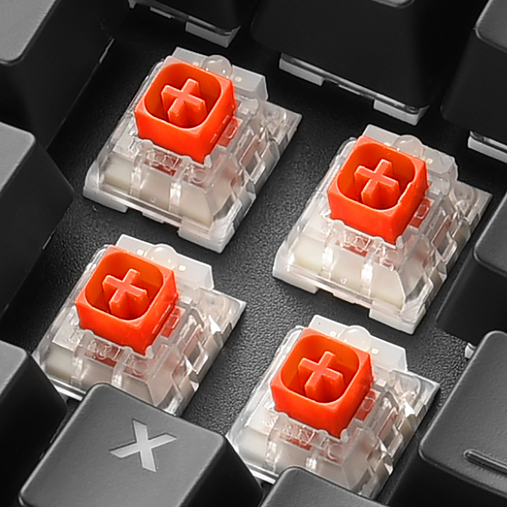 Sharkoon SKILLER SGK60, Kabelgebunden, USB, Mechanischer Switch, QWERTY, RGB-LED, Schwarz