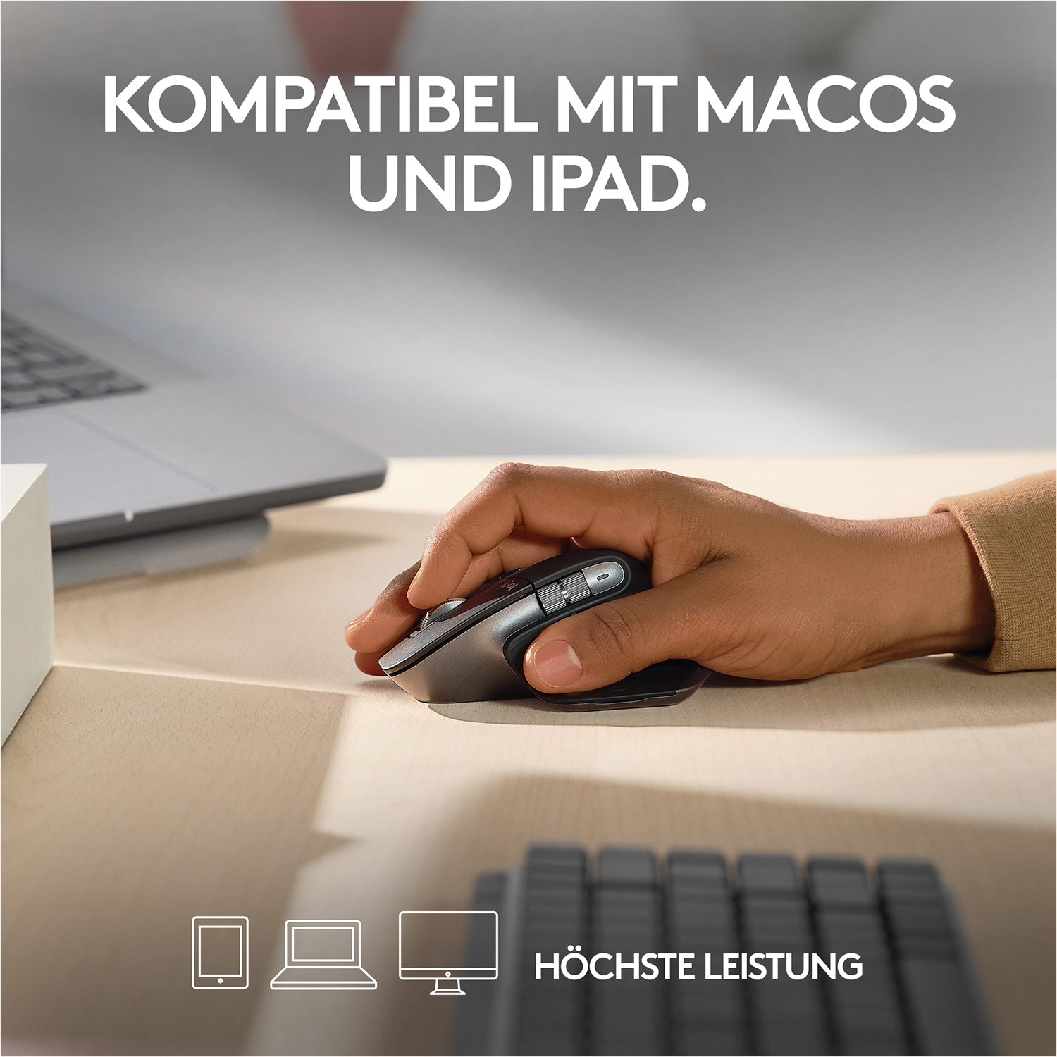 Logitech MX Master 3S for Mac Space Grey, Logi Bolt, USB/Bluetooth