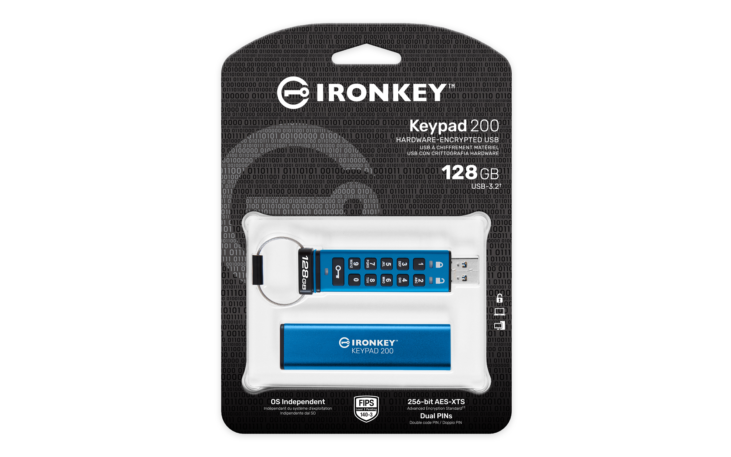 Kingston IronKey Keypad 200 - USB-Flash-Laufwerk