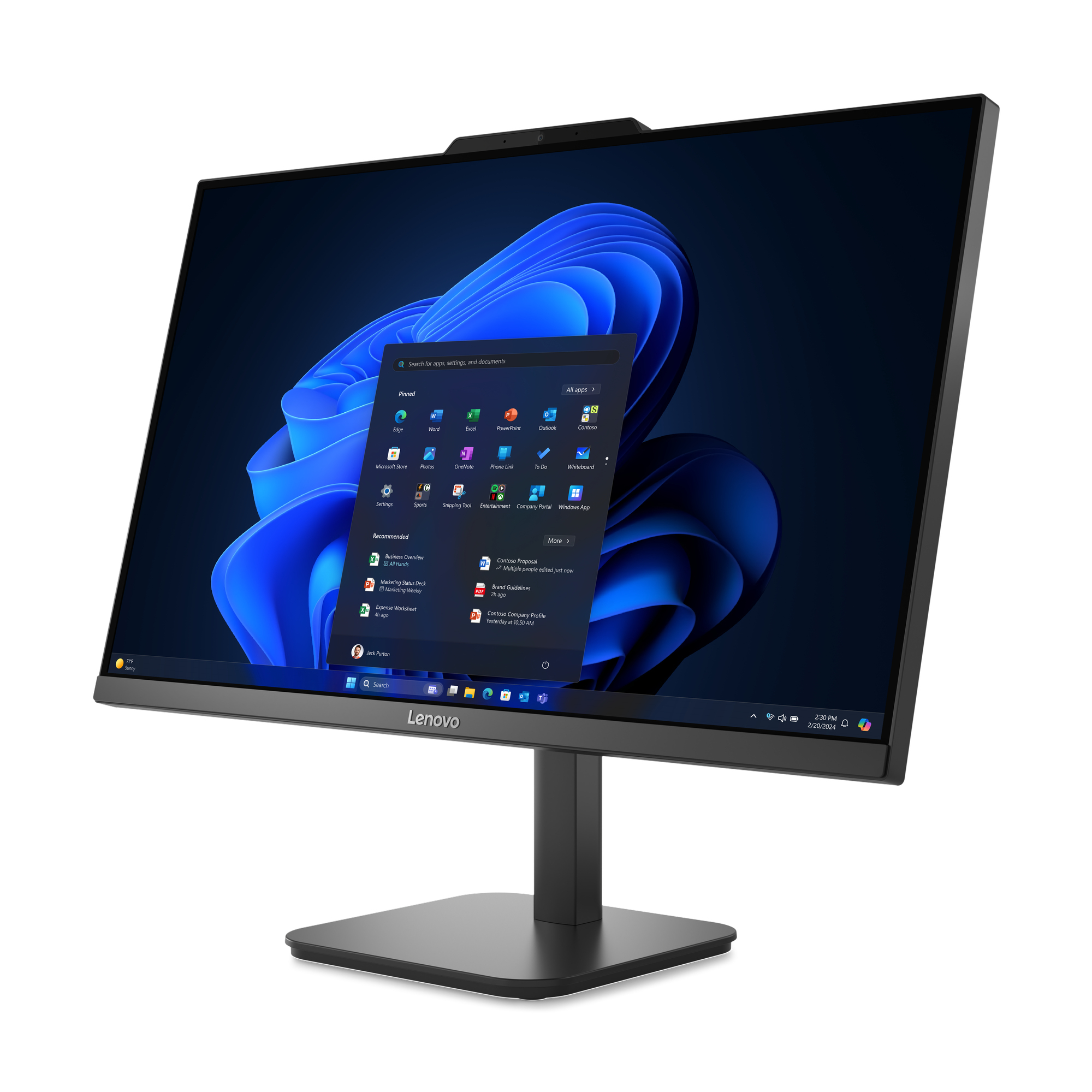 Lenovo V100 13JA - All-in-One (Komplettlösung) - Neigbarer Ständer - N-series N100 - RAM 16 GB - SSD