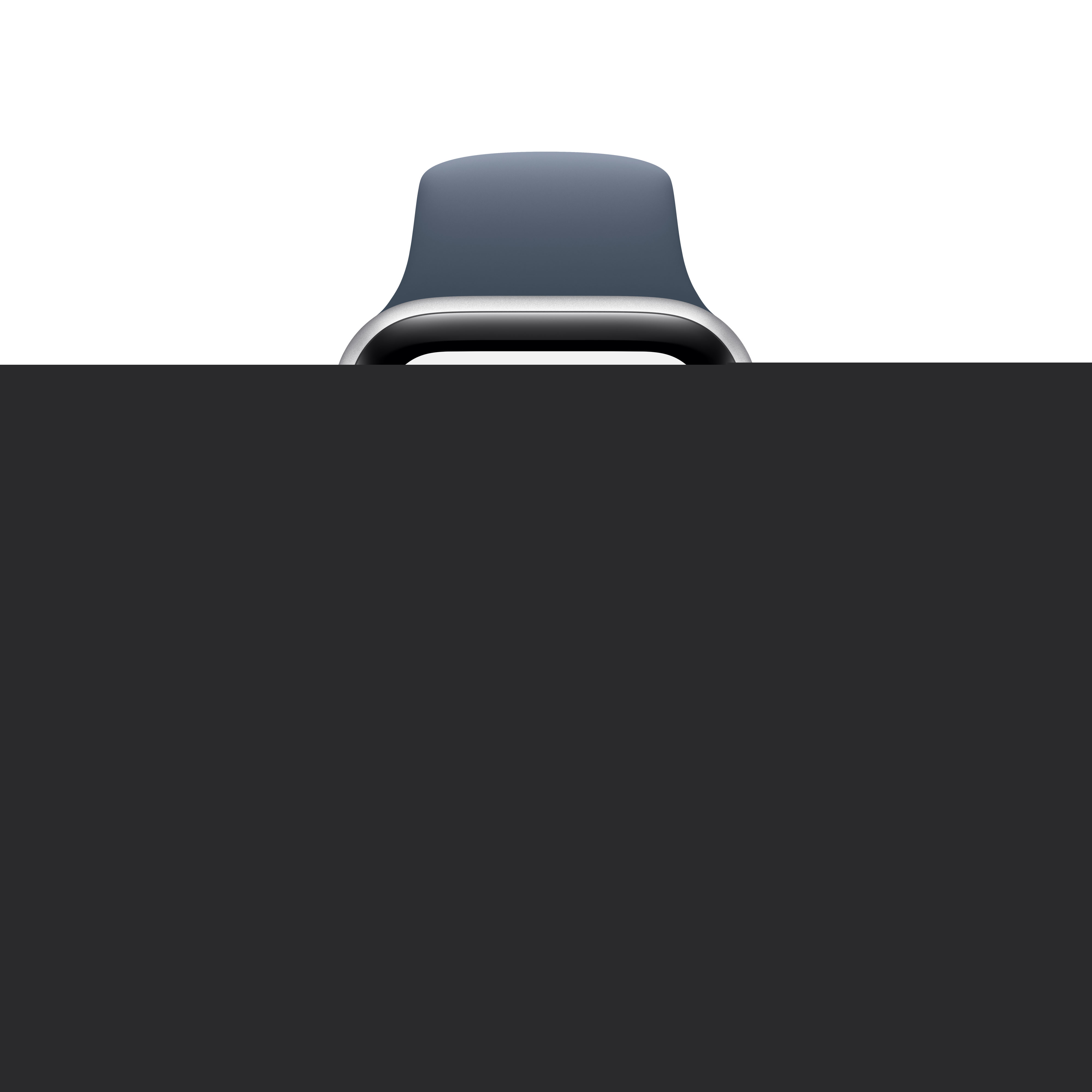 Apple Watch SE 2022 (GPS) 40mm silber mit Sportarmband M/L sturmblau