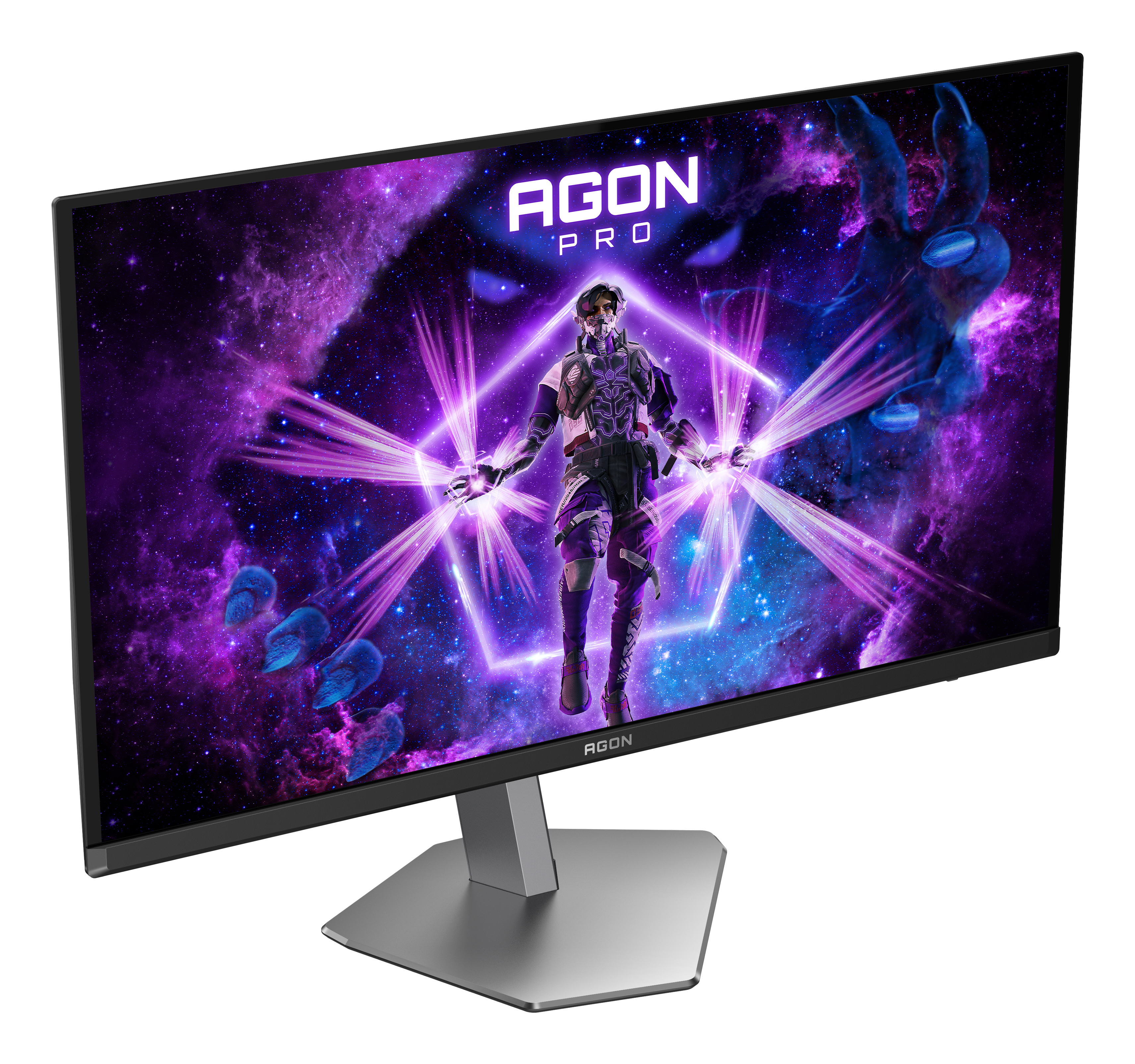 AOC AGON PRO AG276QKD2, 67,3 cm (26.5"), 2560 x 1440 Pixel, Quad HD, QD-OLED, 0,03 ms, Schwarz, Grau