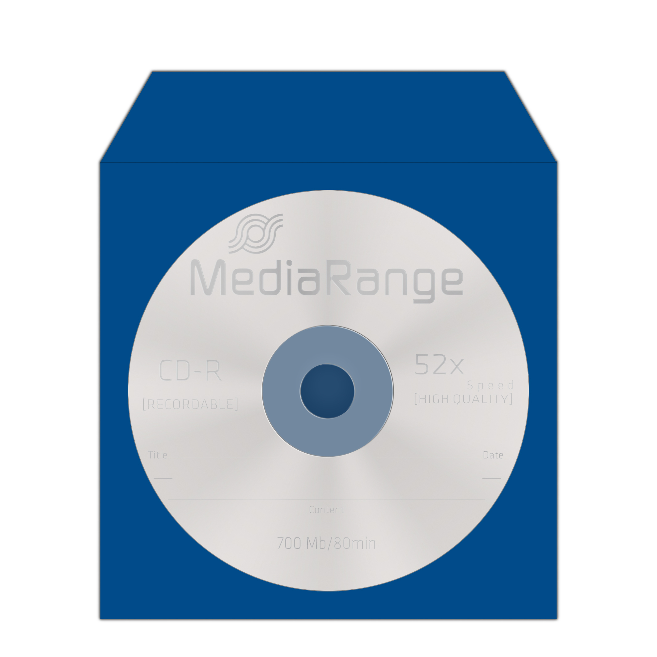 MEDIARANGE CD-paper color-pack - CD-Hülle - Kapazität: 1 CD (Packung mit 100)