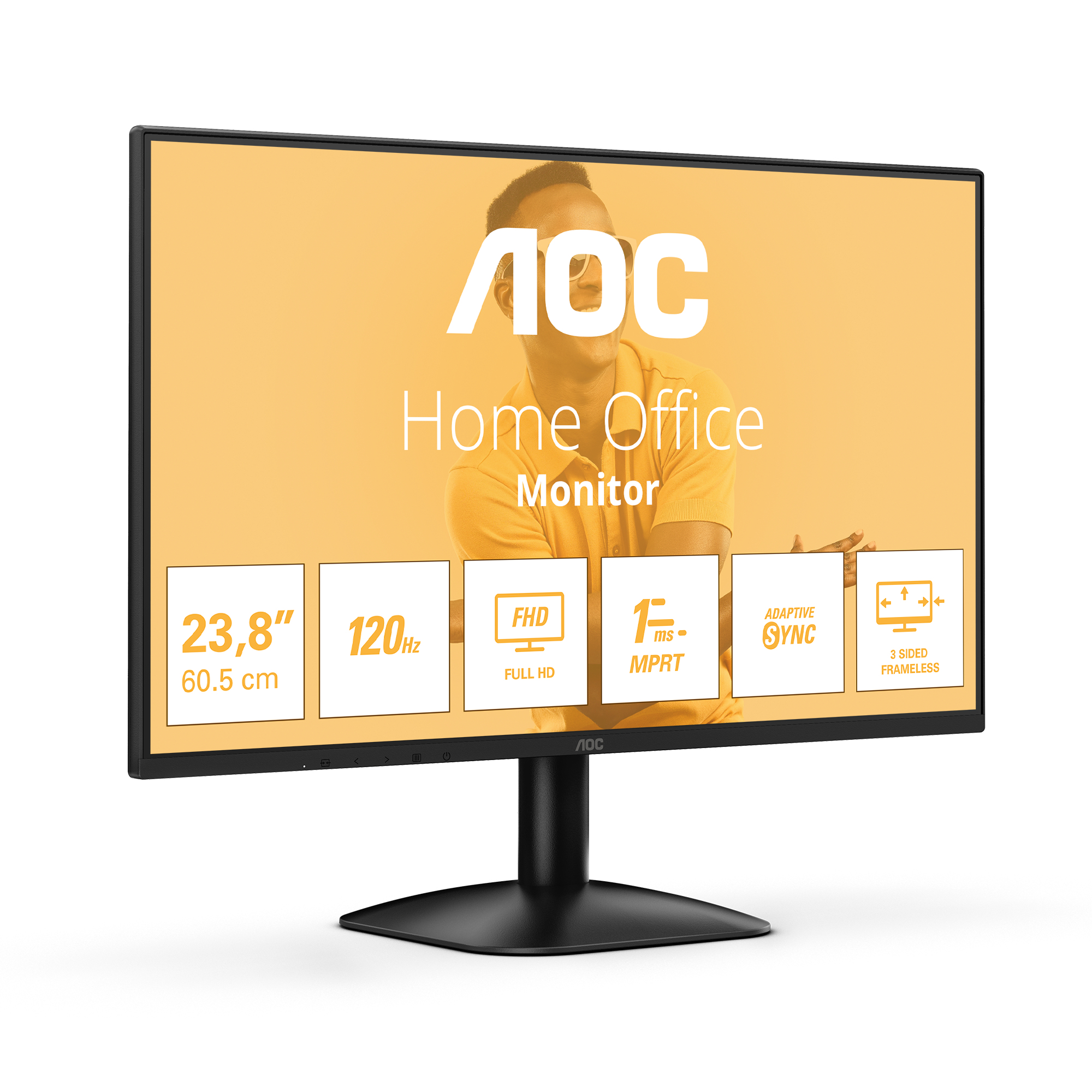 AOC 24B31H Monitor 60.5cm (23.8") Full HD, IPS, 4ms, HDMI, VGA