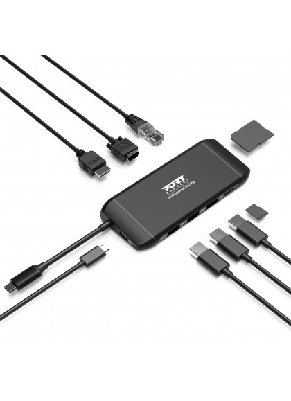 PORT Designs PORT connect - Dockingstation - USB-C - HDMI, VGA