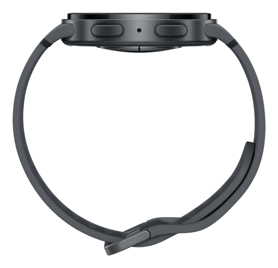 Samsung Galaxy Watch8 - 44 mm - Carbon-Schwarz - intelligente Uhr mit Sportband - Gummi - Graphit -