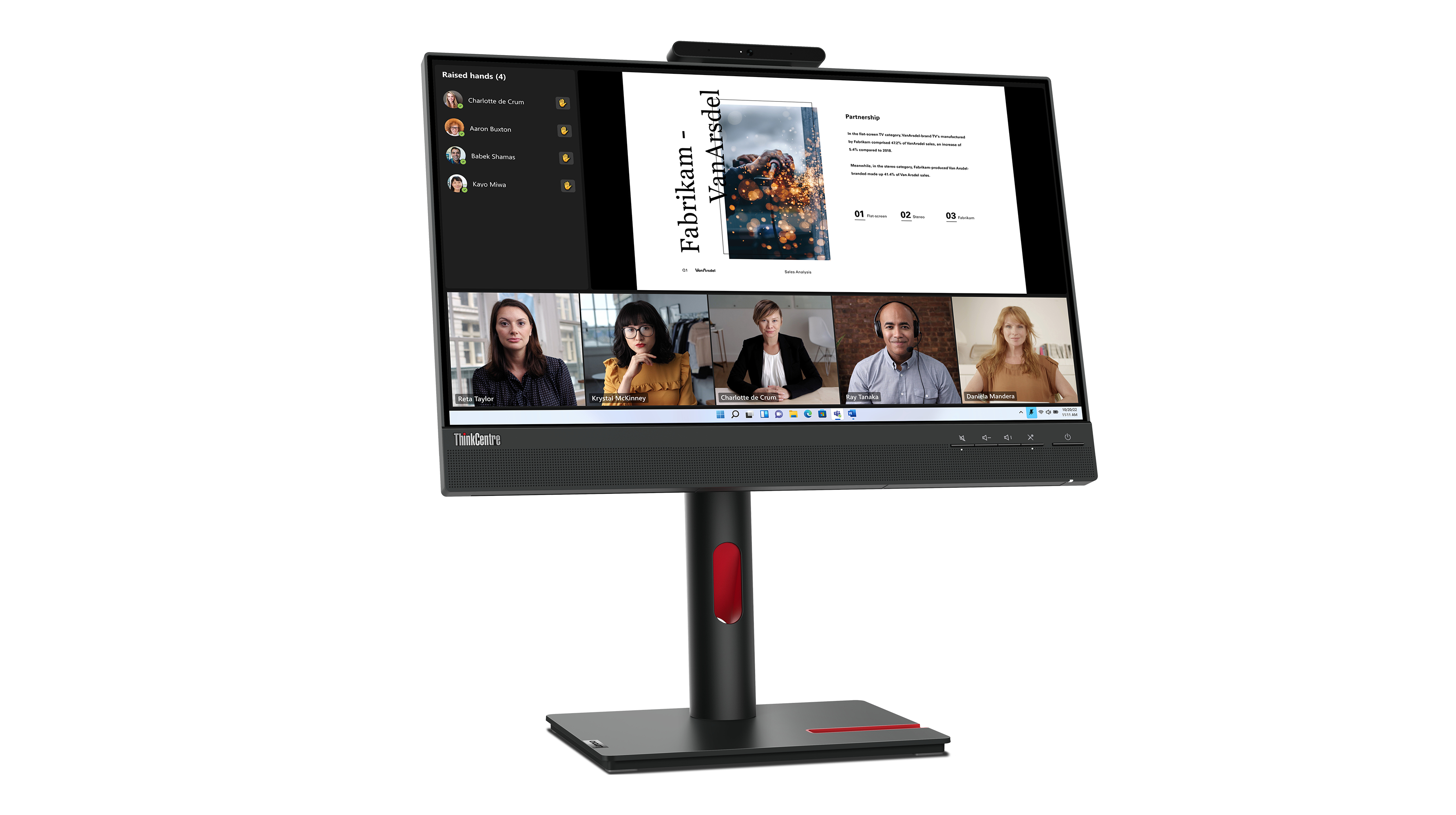 Lenovo ThinkCentre Tiny-in-One 22 Gen 5 - LED-Monitor - 55.9 cm (22")