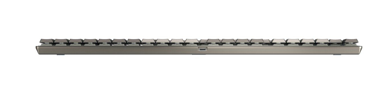 Cherry KC 500 MX LP, warm grey, MX LOW PROFILE 2.0 IVORY, USB, DE