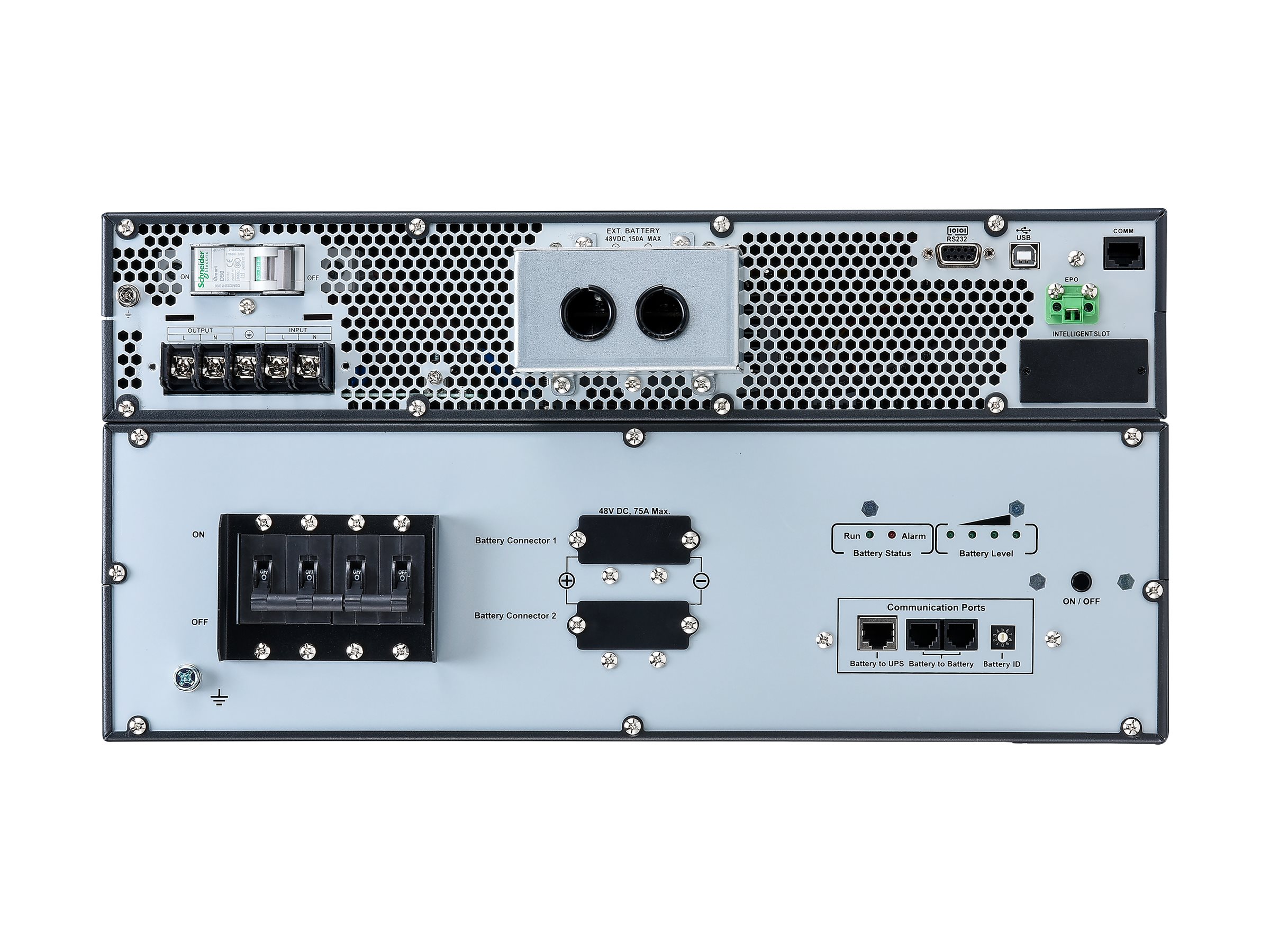 APC Easy UPS On-Line - USV (in Rack montierbar/extern) - verlängerte Laufzeit, festverdrahtete Steck