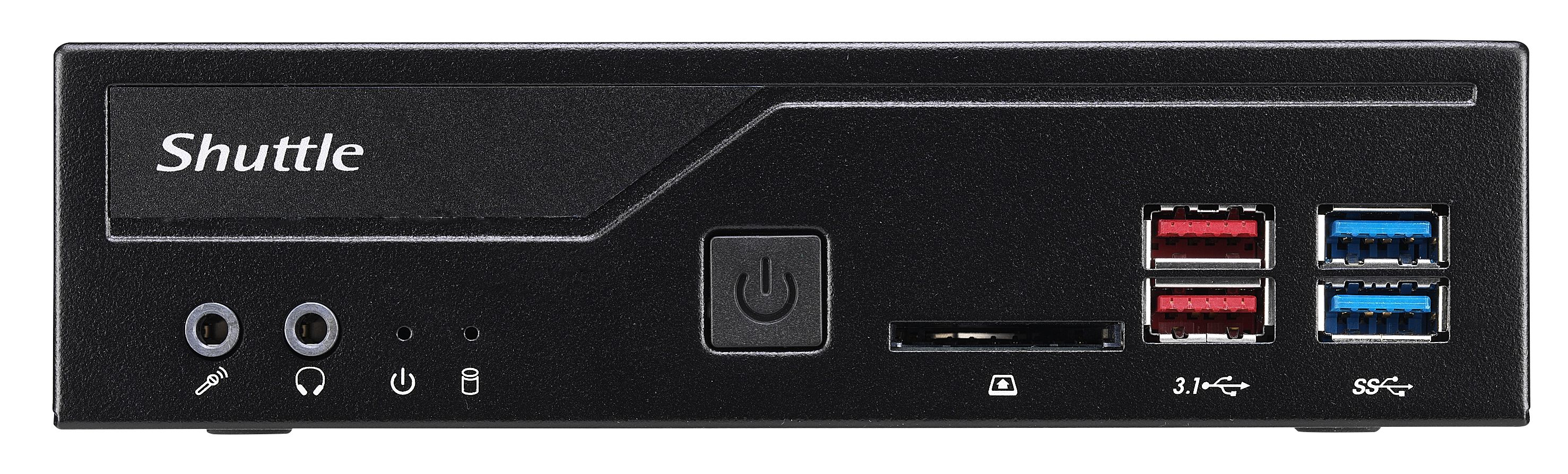 Shuttle XP? slim DH370, 1,3L Größe PC, Mini-PC Barebone, Intel® H370, LGA 1151 (Socket H4), DDR4-SDR