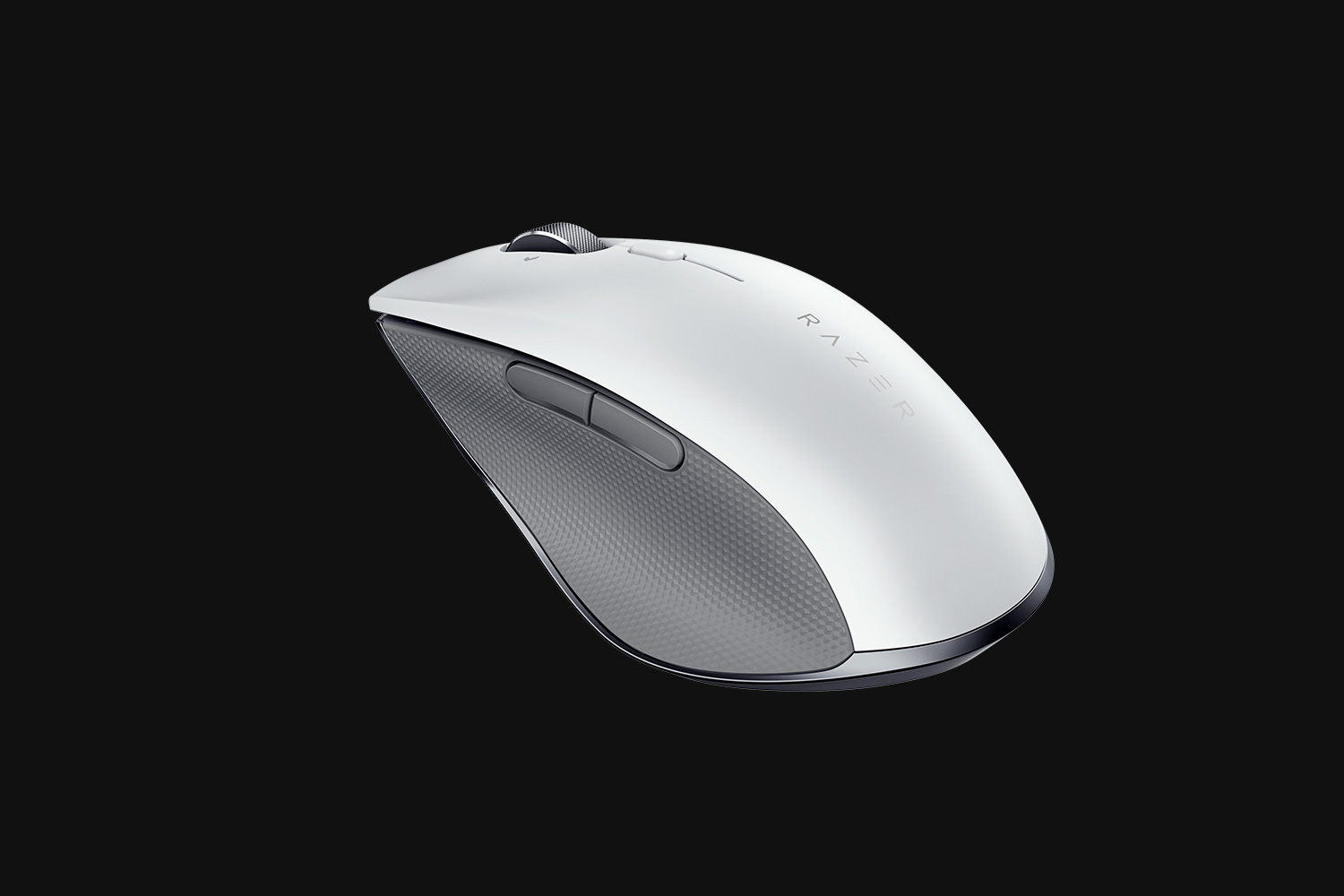 Razer Pro Click, rechts, Optisch, RF Wireless + Bluetooth, 16000 DPI, Grau, Weiß