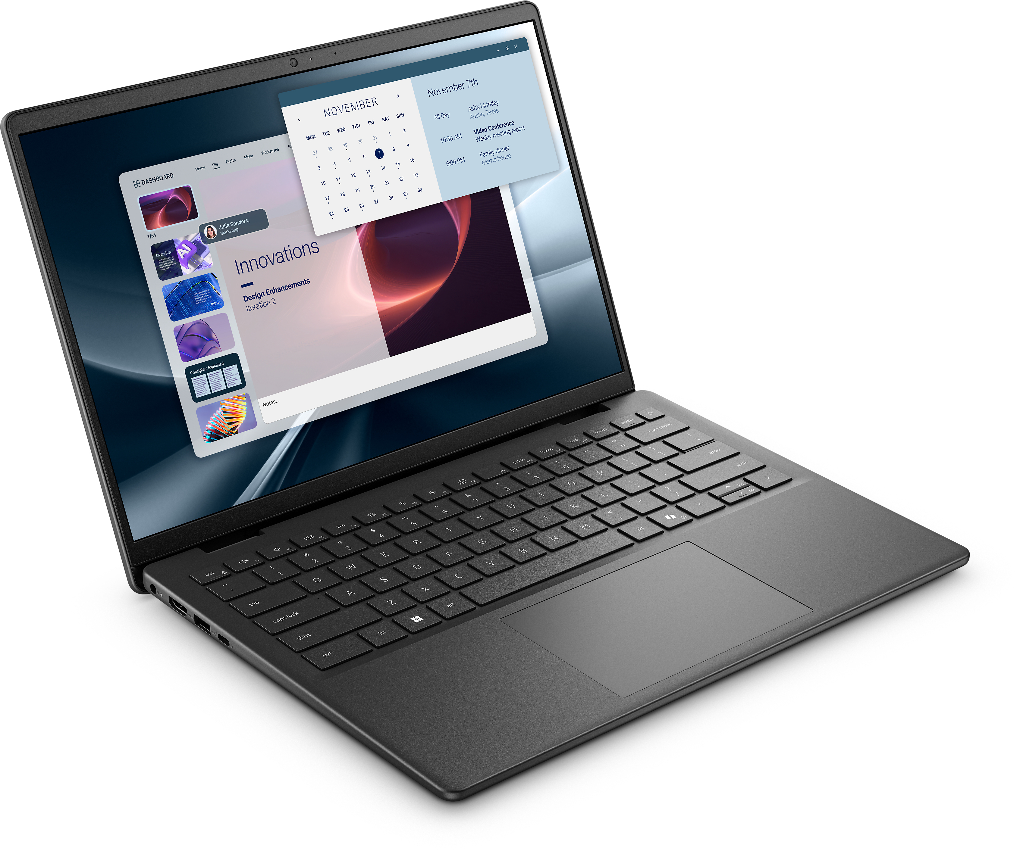 Dell Pro 14 Essential PV14255, 14" FHD+, Ryzen AI 7 350, 16GB RAM, 1TB SSD, Win11 Pro, ohne Netzteil