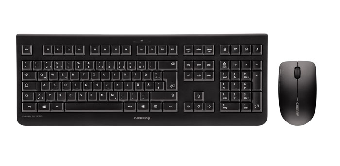 Cherry DW 3000 - Tastatur-und-Maus-Set - kabellos