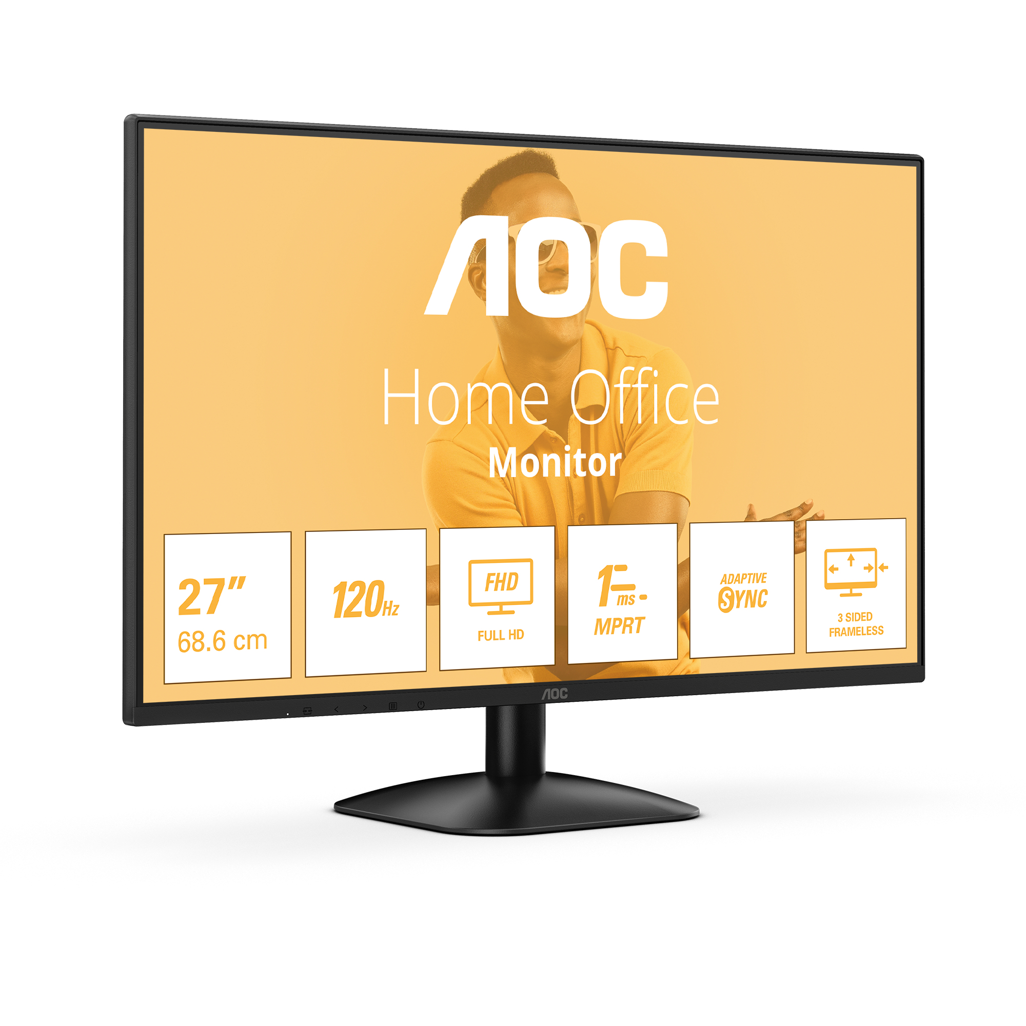 AOC 27B31H Monitor 68.6cm (27") Full HD, IPS, 4ms, HDMI, VGA