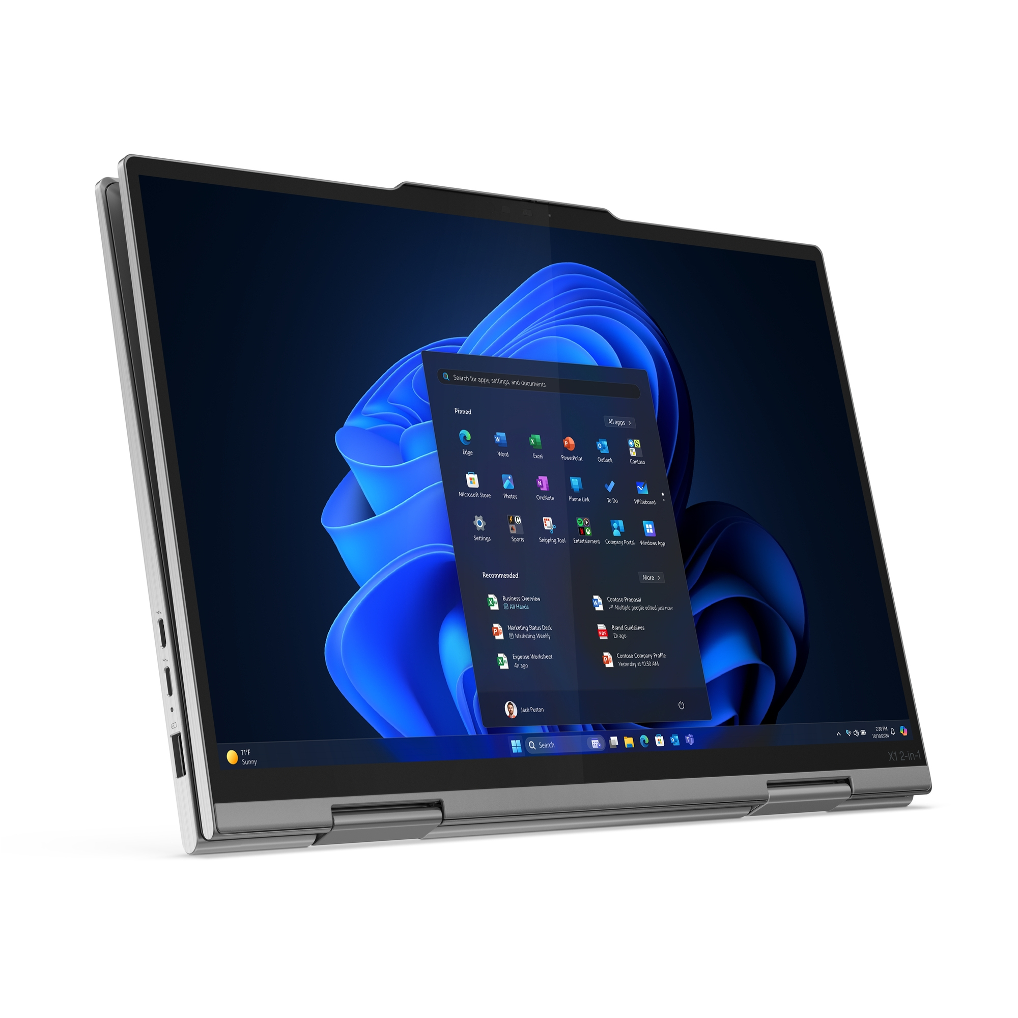 Lenovo ThinkPad X1 2-in-1 G10 Aura Edt., 14" WUXGA Touch, Core Ultra 7 258V, 32GB, 1TB, 5G, W11P