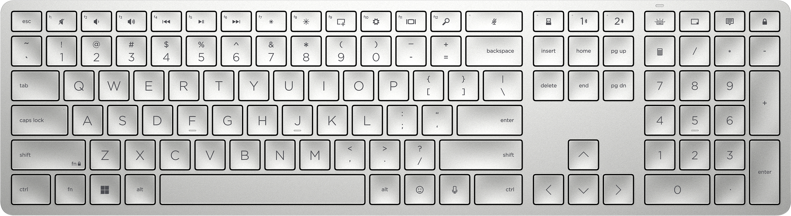 HP 970 - Tastatur - hinterleuchtet - kabellos