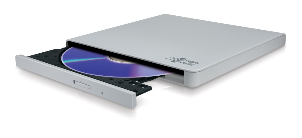 Hitachi-LG Data Storage GP57EW40 SlimLine weiß, USB 2.0, DVD / CD - Brenner