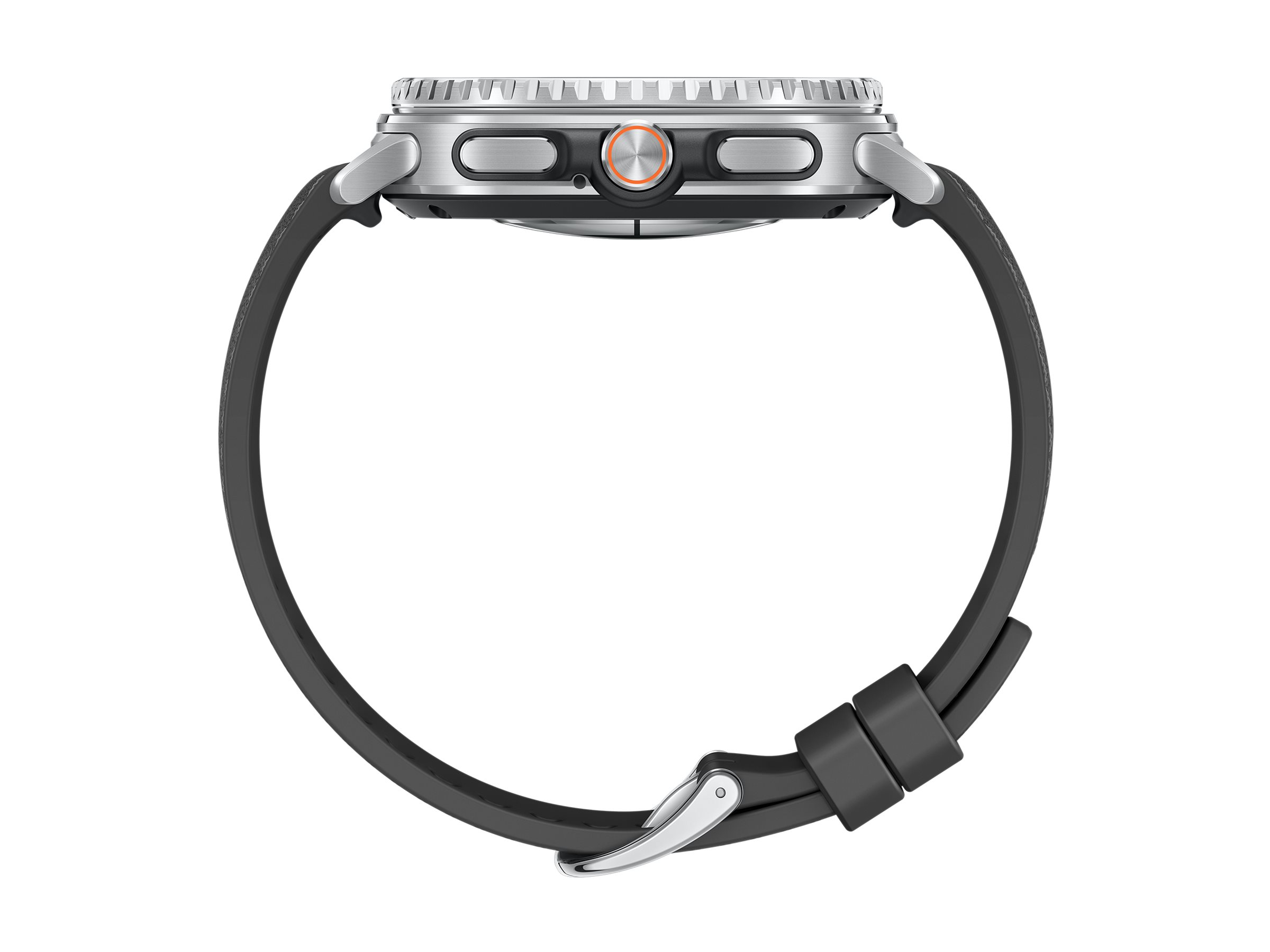 Samsung Galaxy Watch8 Classic - 46 mm - intelligente Uhr mit hybrid band - Hybrid-Eco-Leder - Bandgr