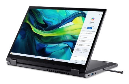 Acer Aspire Spin 14 ASP14-52MTN - Flip-Design - Intel Core Ultra 7 155U / 1.7 GHz - Win 11 Home - In
