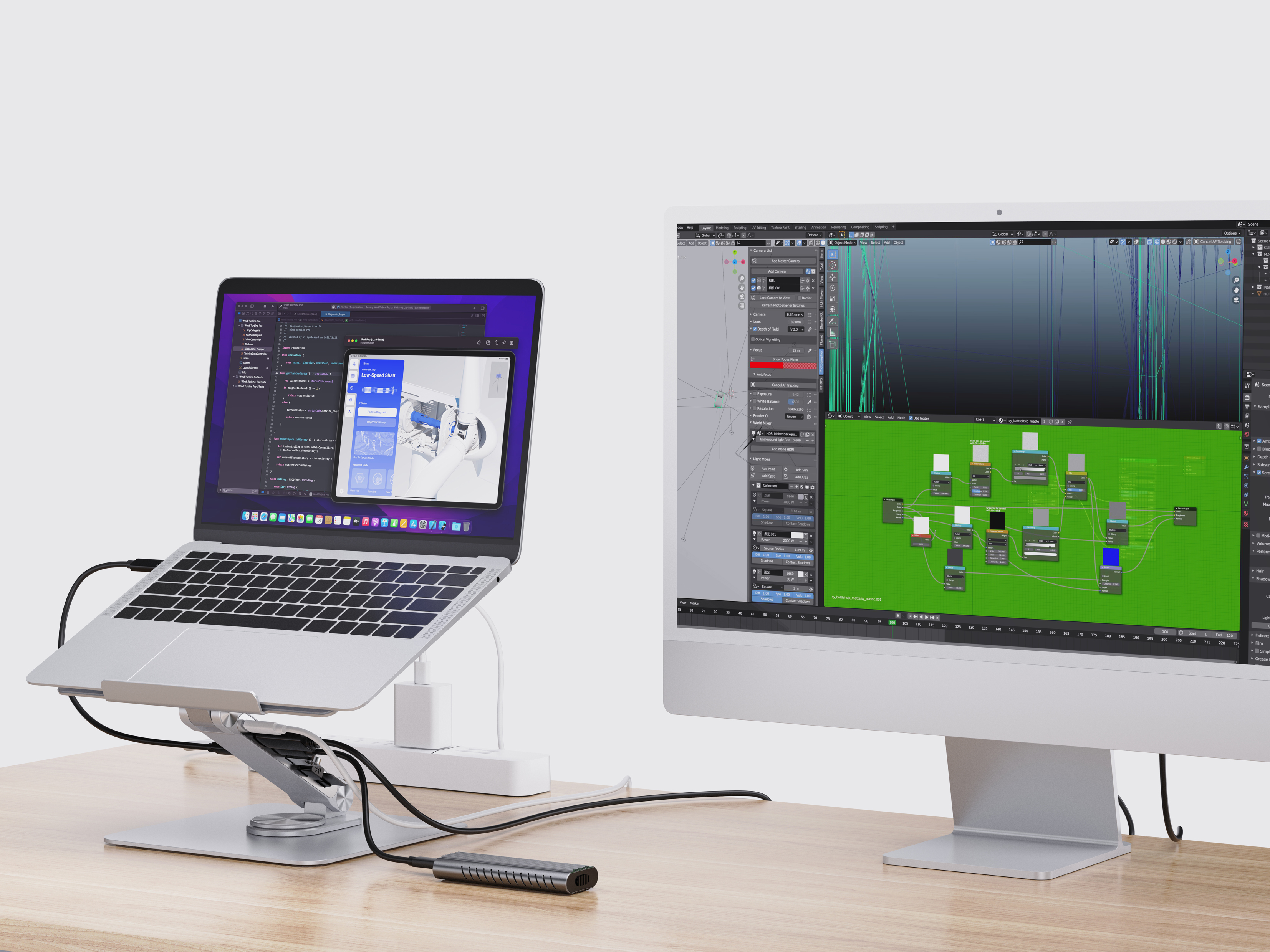 Conceptronic DONN27G - Dockingstation + Notebook-Halterung