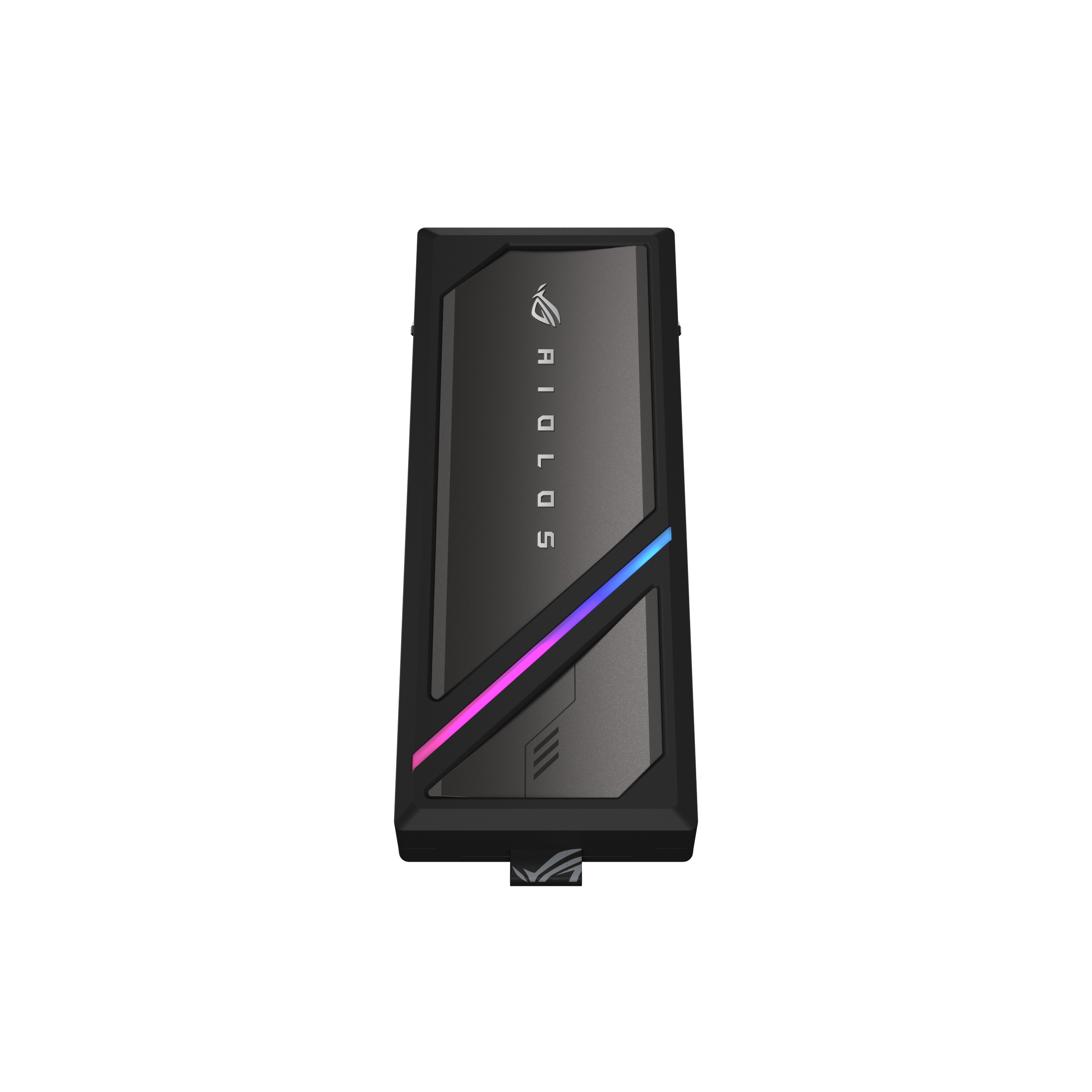 ASUS ROG Strix Aiolos, SSD-Gehäuse, M.2, PCI Express, SATA, 20 Gbit/s, USB Anschluss, Schwarz