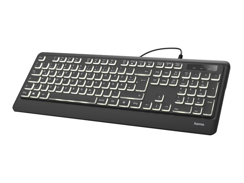 Hama "KC-550" - Tastatur - hinterleuchtet - USB