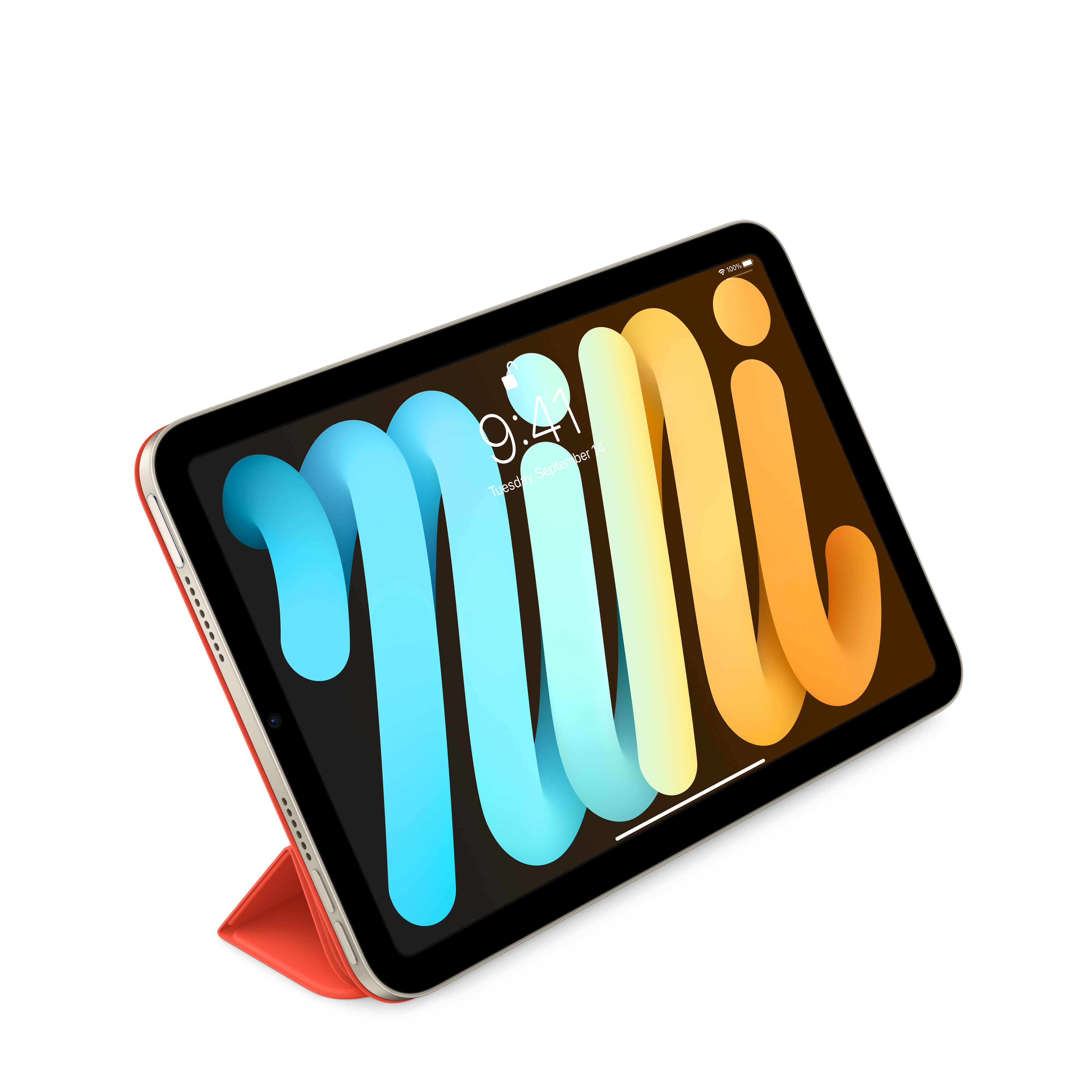 Apple Smart - Flip-Hülle für Tablet - Electric Orange - für iPad mini (6. Generation)
