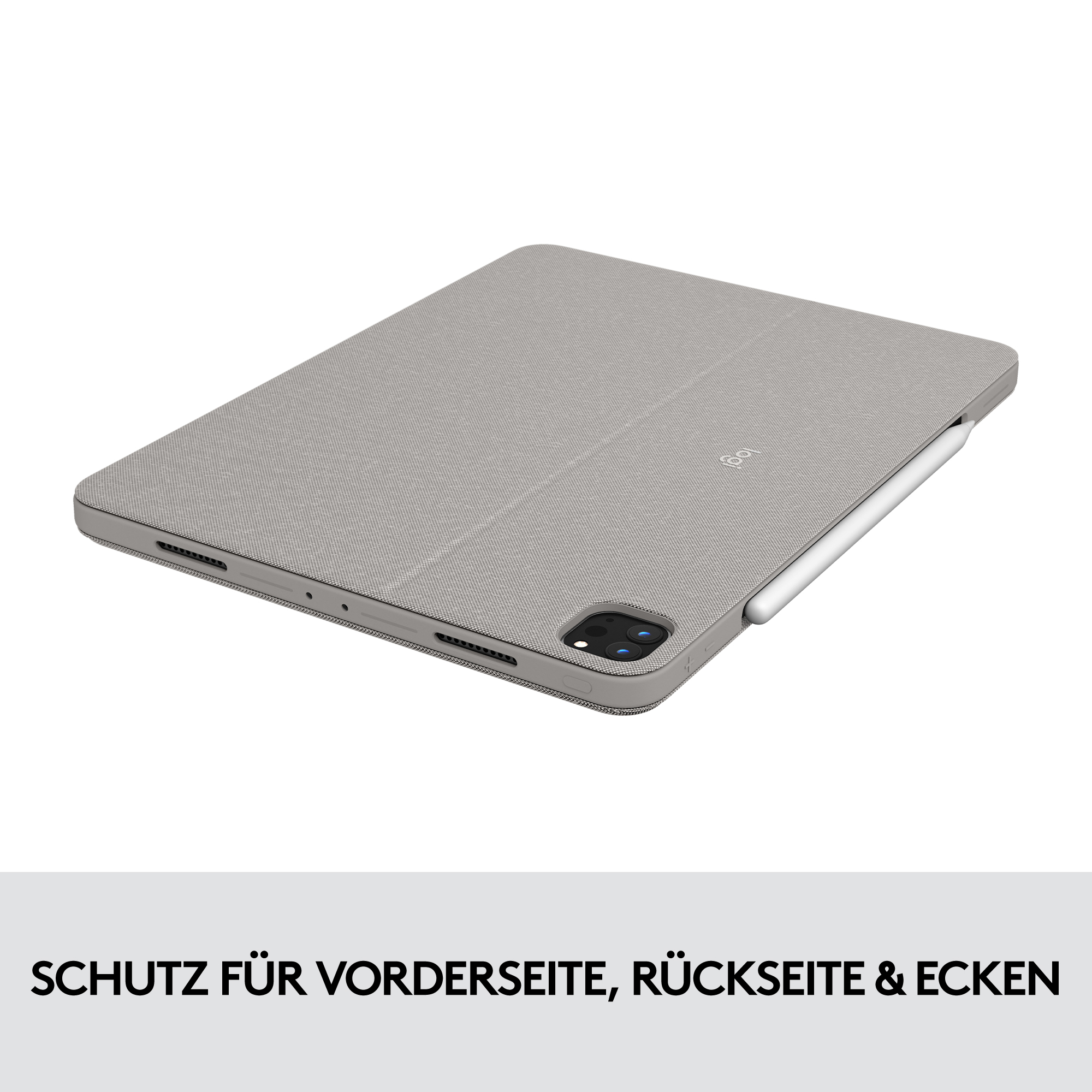 Logitech Combo Touch - Tastatur und Foliohülle - mit Trackpad - hintergrundbeleuchtet - Apple Smart