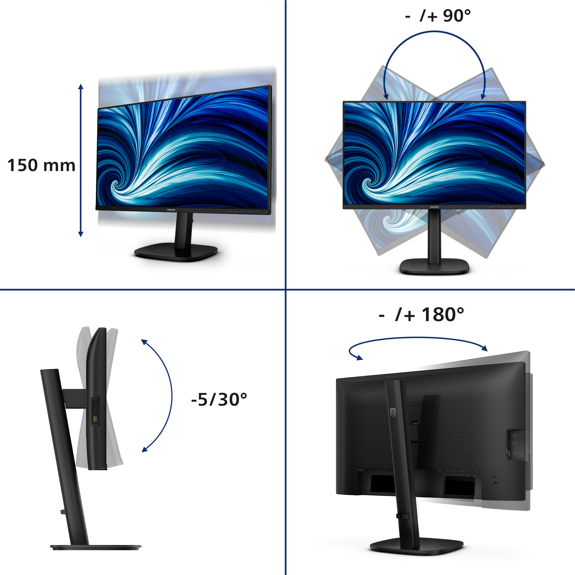 Philips 24B2U3601 - LED-Monitor - 61 cm (24")
