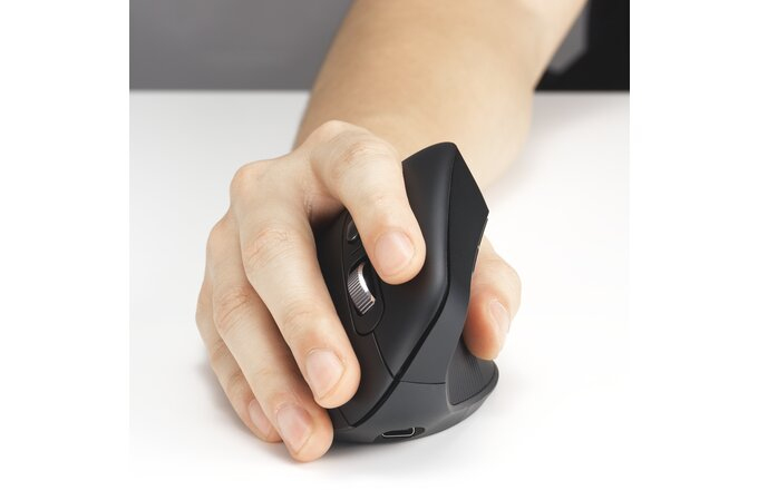 Kensington Pro Fit Ergo MY630 EQ - Maus - wiederaufladbar - ergonomisch - 5 Tasten - kabellos - 2.4