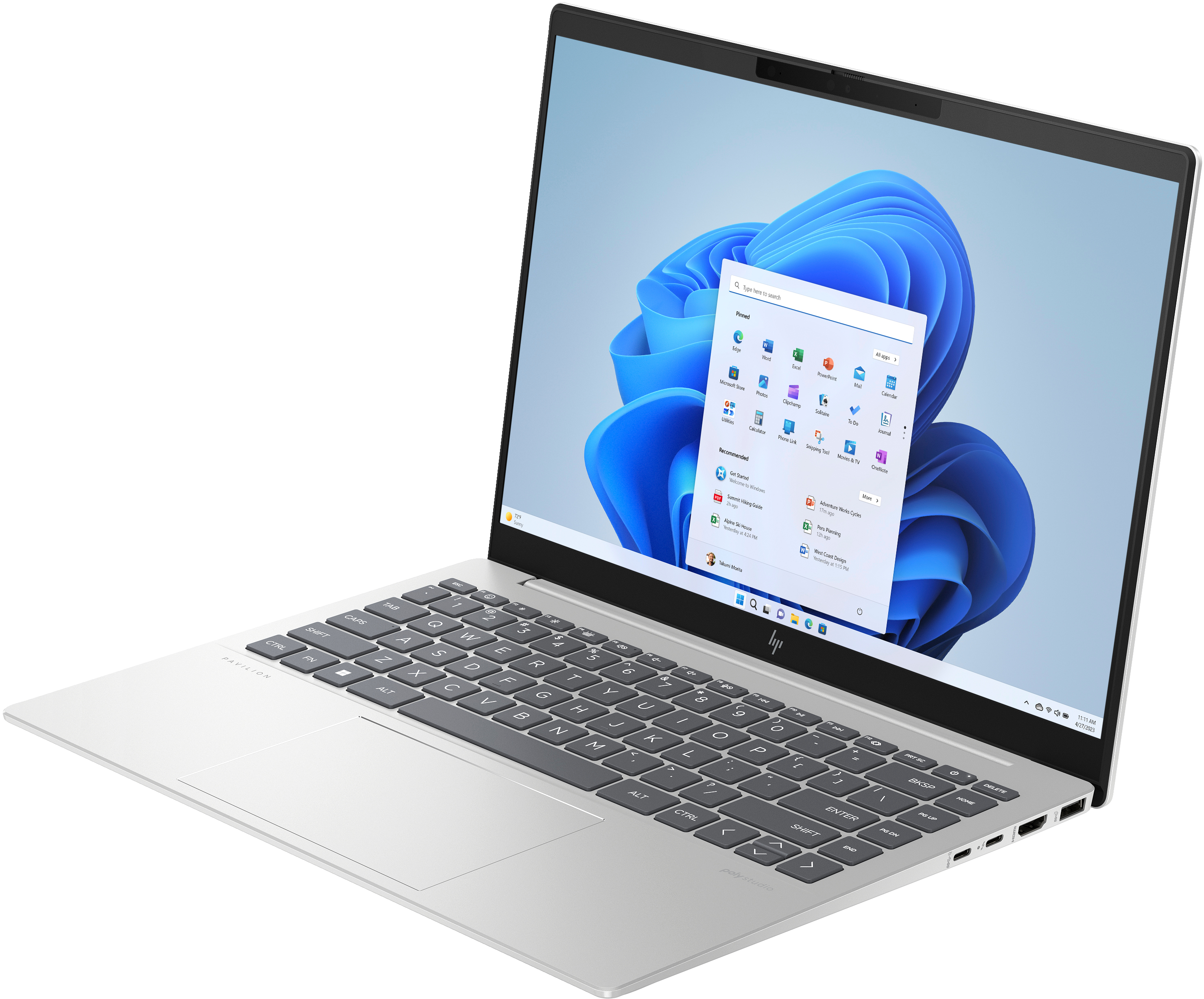 HP Pavilion Plus 14-ew1172ng, Intel Core Ultra 7, 35,6 cm (14"), 2880 x 1800 Pixel, 32 GB, 512 GB, W