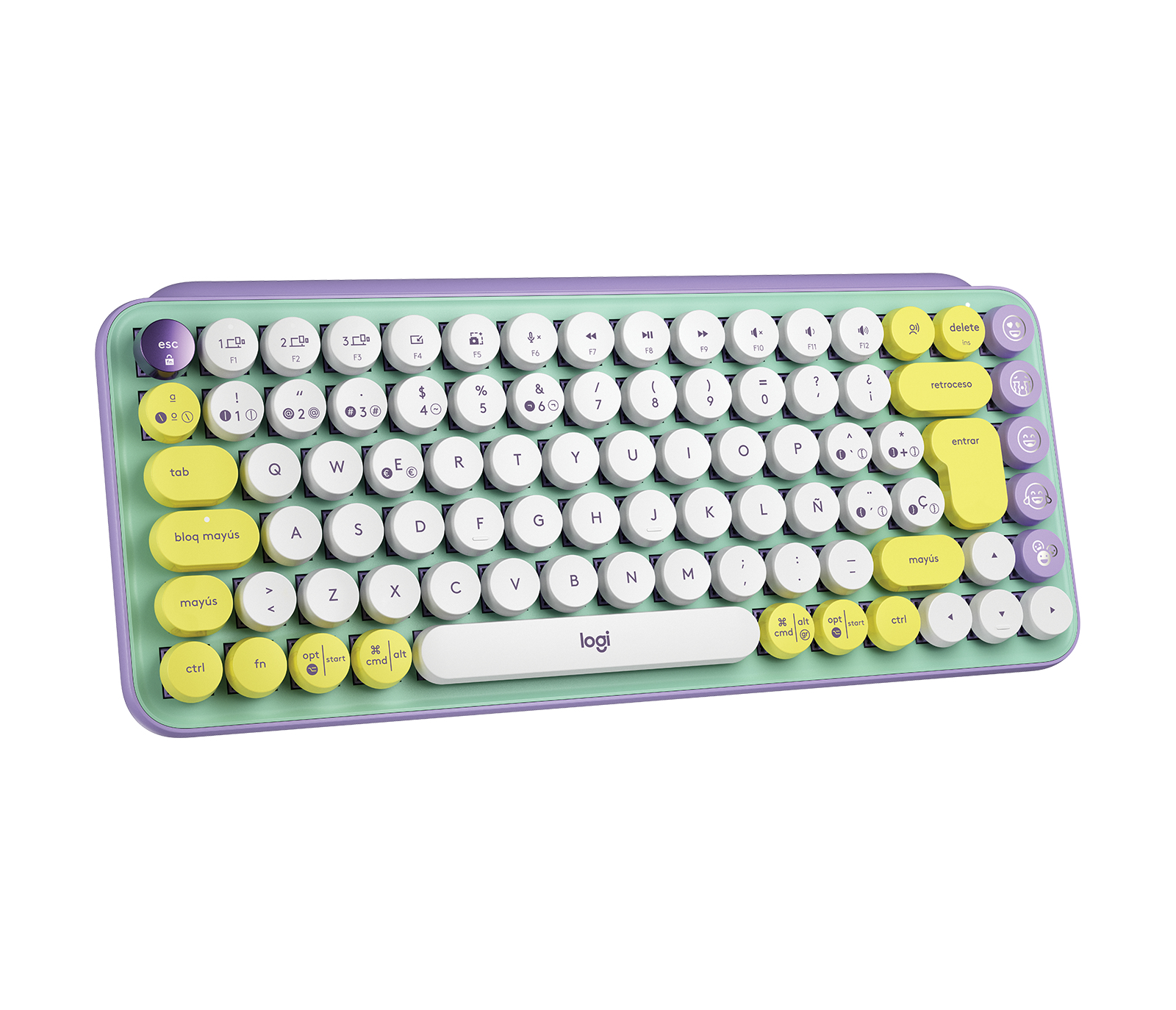 Logitech POP Keys - Tastatur - kabellos - Bluetooth