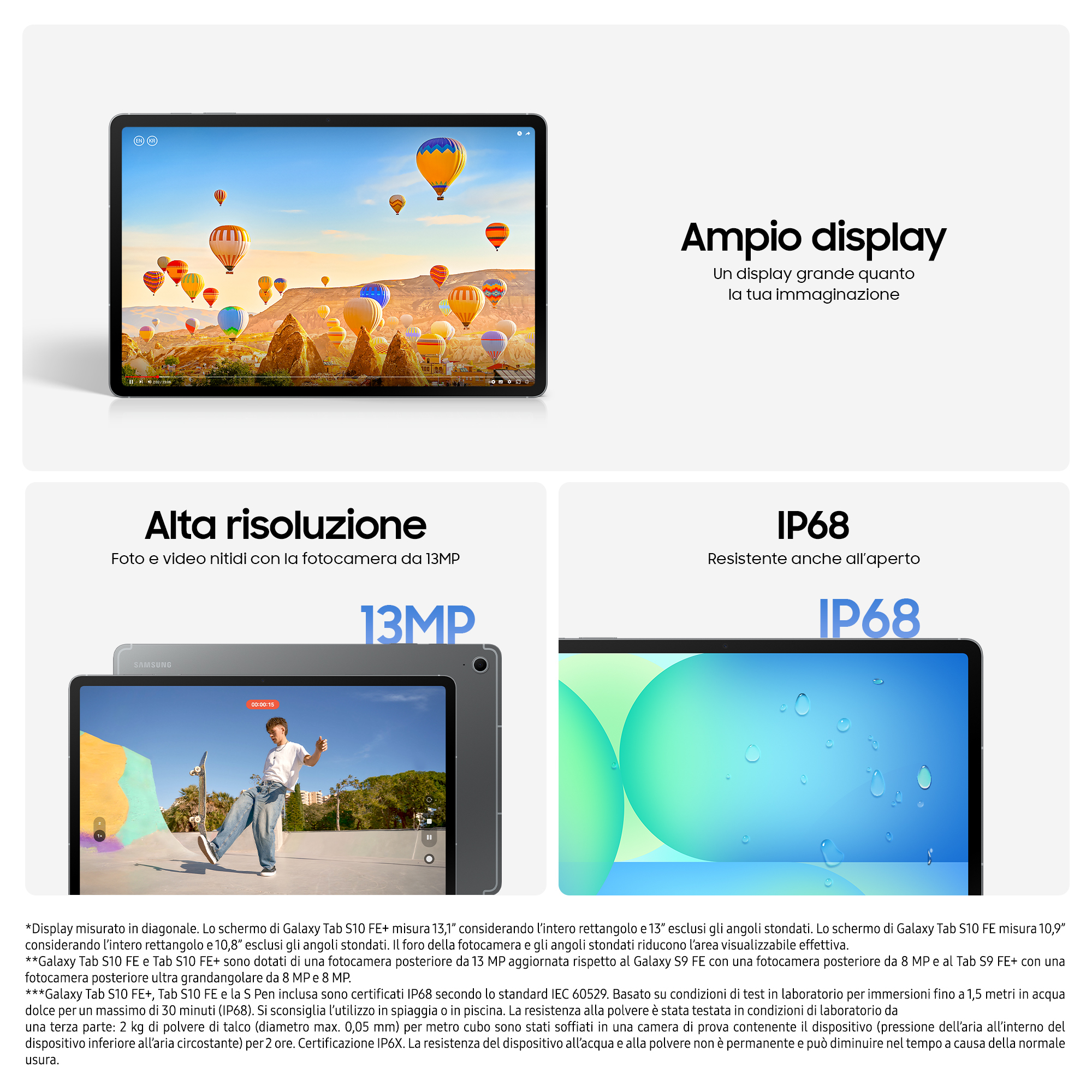 Samsung Galaxy Tab S10 FE+ - Tablet - Android - 256 GB - 33.28 cm (13.1")