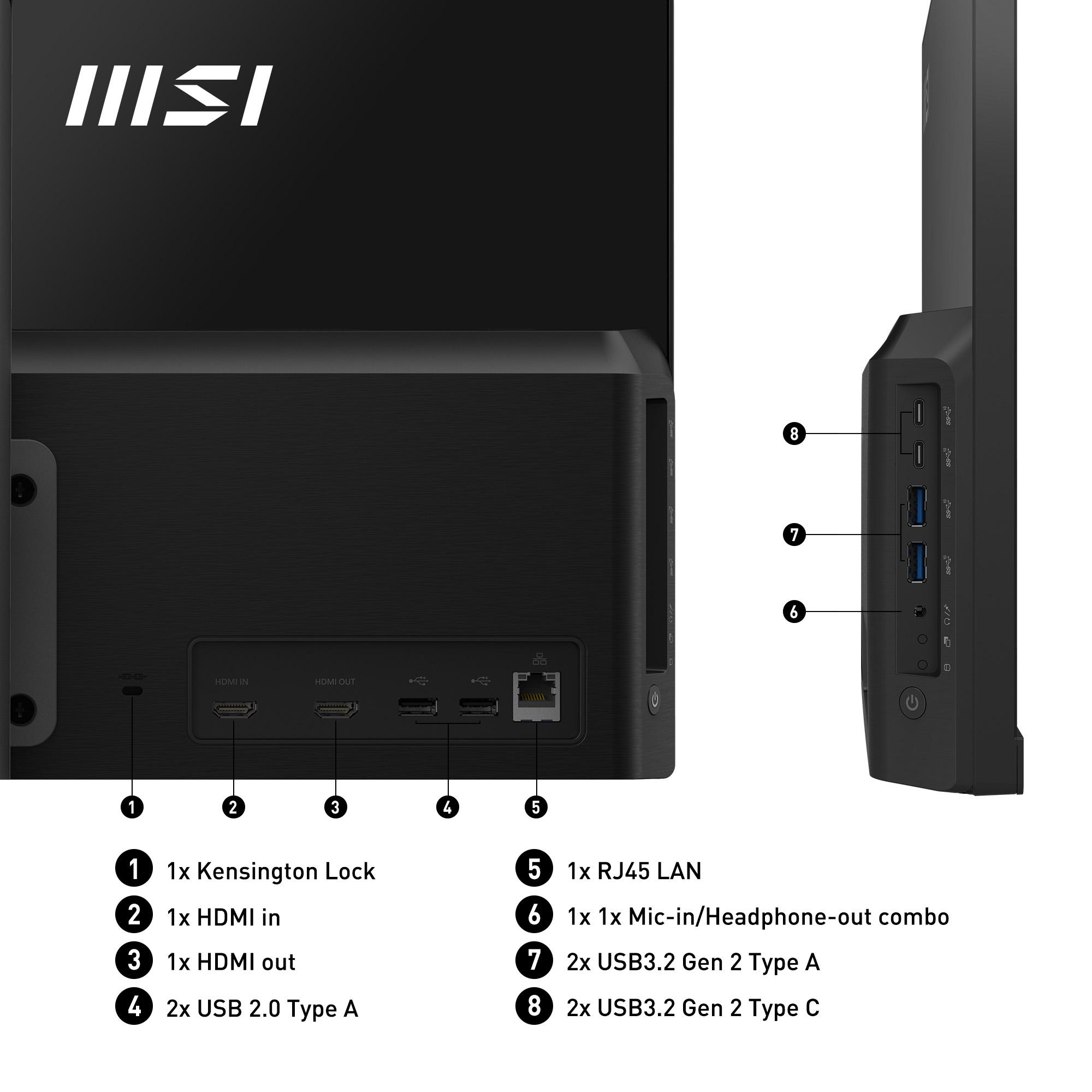 MSI Modern AM242P 1M-1868DE, 23.8" FHD IPS, Core 5 120U, 16GB, 512GB, Win11 Pro