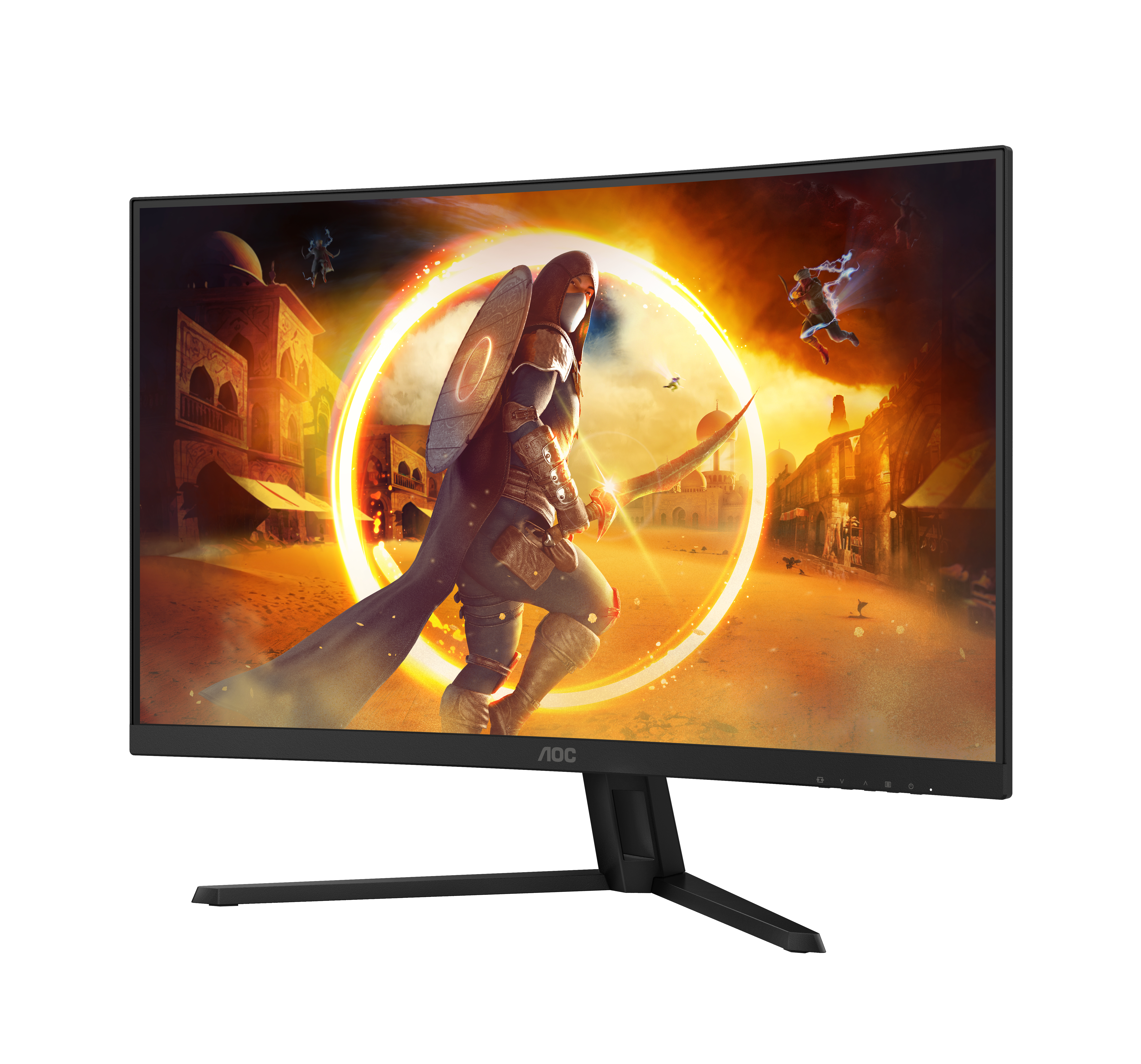 AOC G4 CQ32G4VE, 80 cm (31.5"), 2560 x 1440 Pixel, Quad HD, LCD, 1 ms, Schwarz, Grau