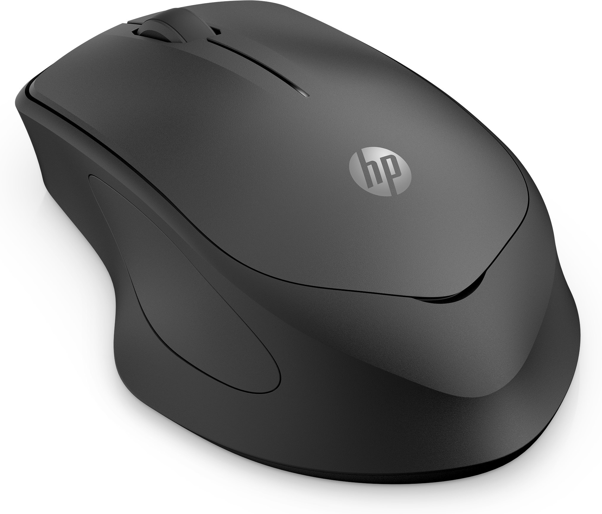 HP 285 Silent - Maus - ergonomisch - optisch - kabellos - 2.4 GHz - kabelloser Empfänger (USB)