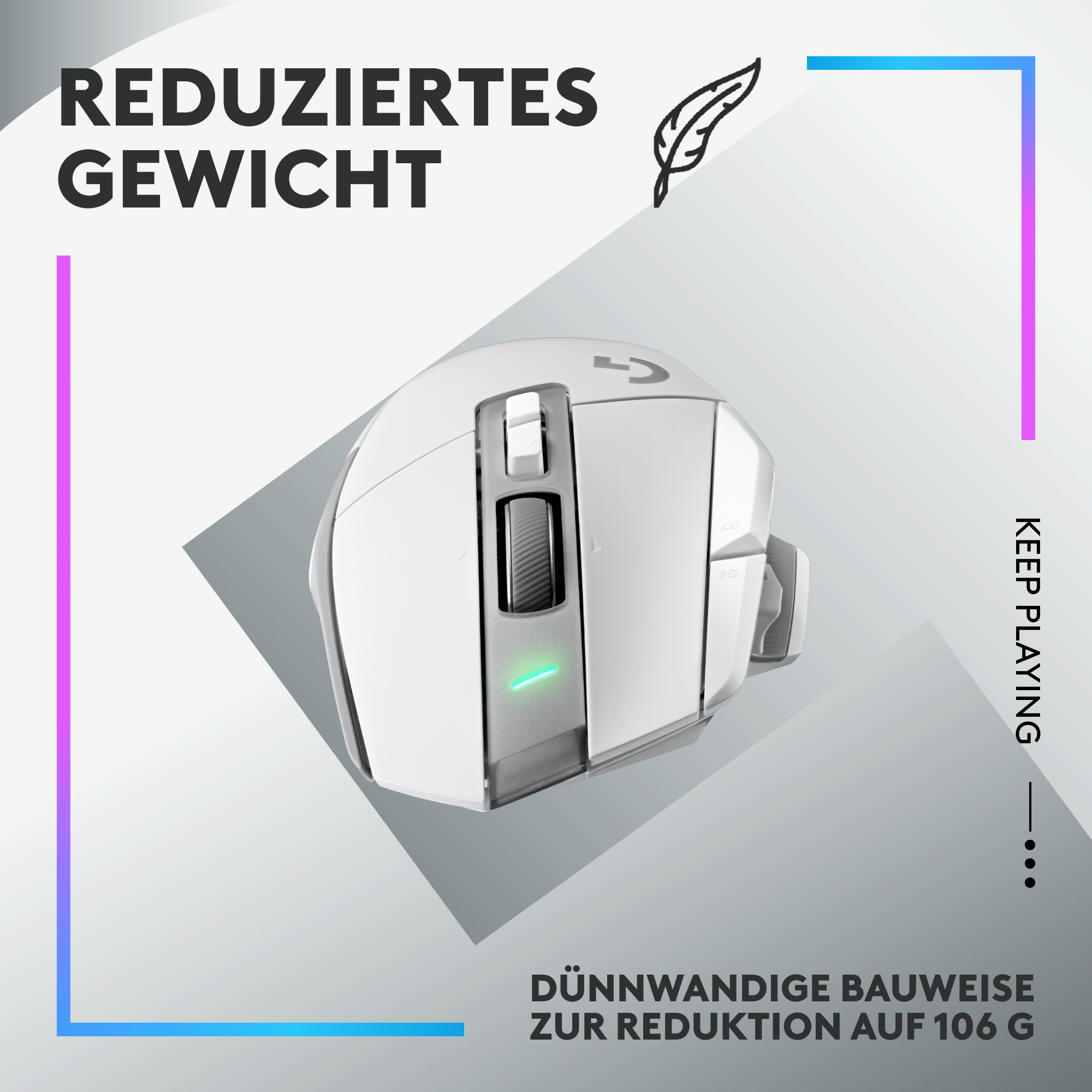 Logitech G G502 X PLUS - Maus - optisch - 11 Tasten