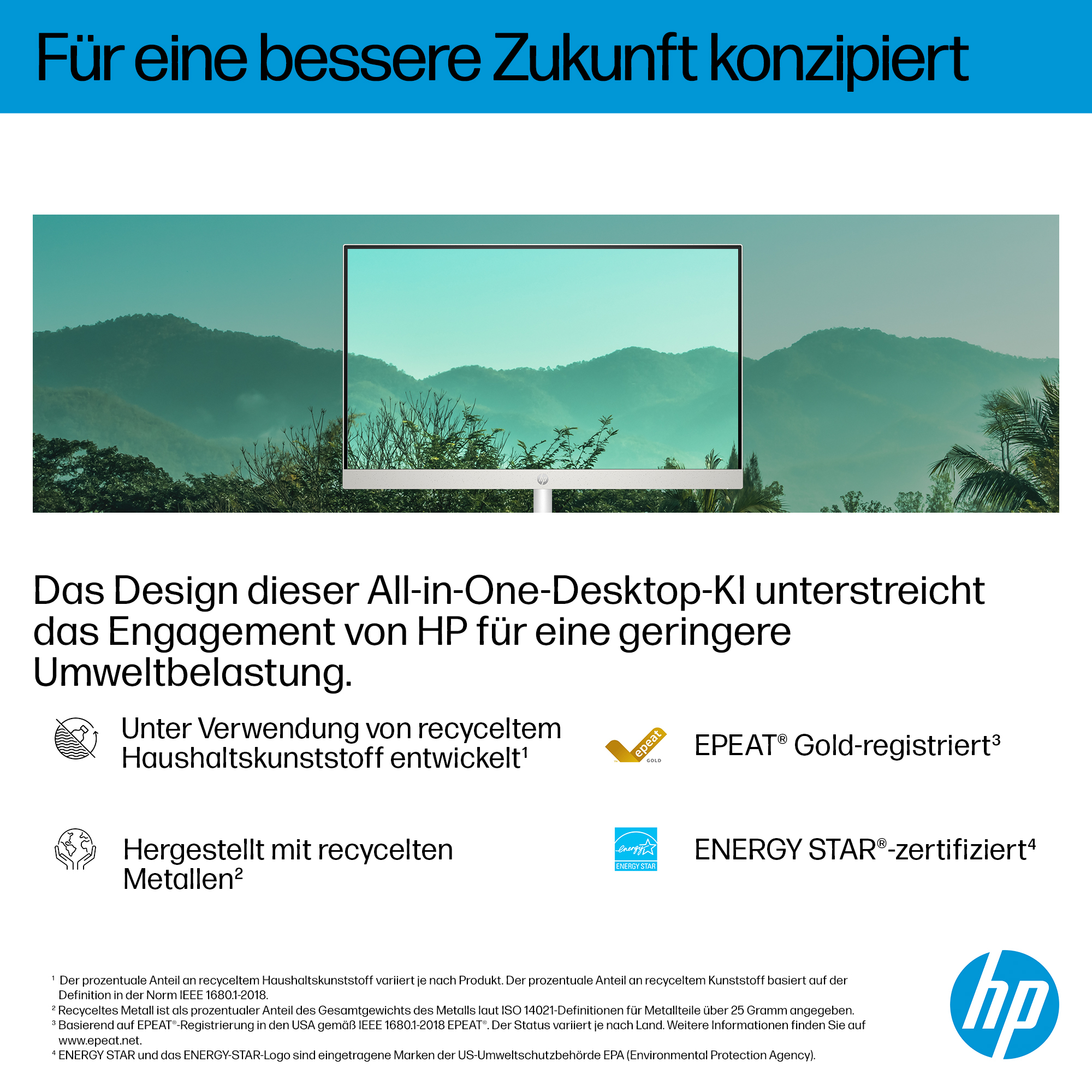 HP 27-cr2255ng - All-in-One (Komplettlösung) - Core Ultra 5 225U / 1.5 GHz - RAM 16 GB - SSD 512 GB