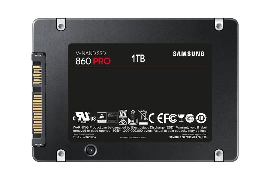 Samsung 860 PRO MZ-76P1T0B - SSD - verschlüsselt - 1 TB - intern - 2.5" (6.4 cm)