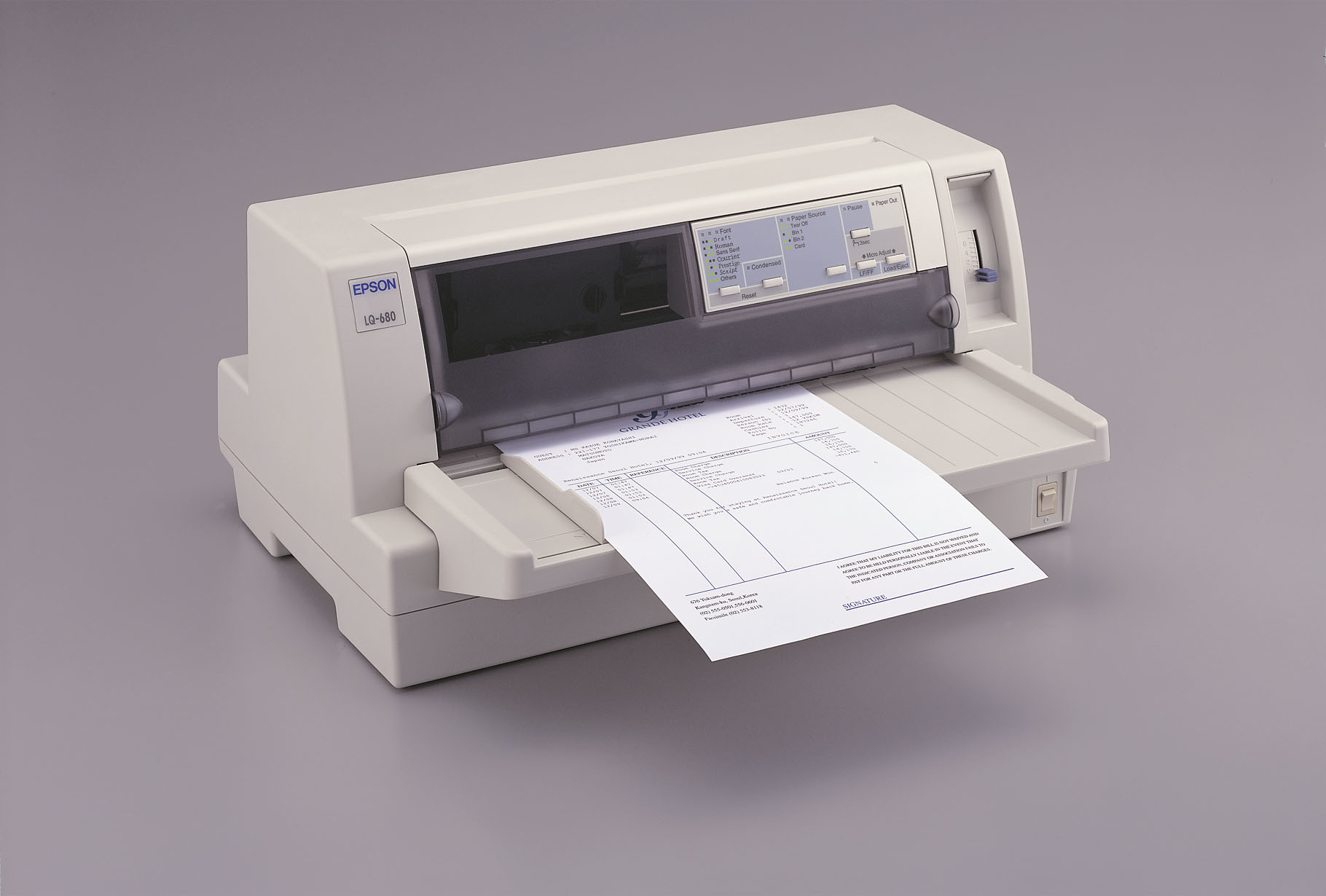 Epson LQ-680 Pro, 465 Zeichen pro Sekunde, 360 x 180 DPI, 372 Zeichen pro Sekunde, 103 Zeichen pro S